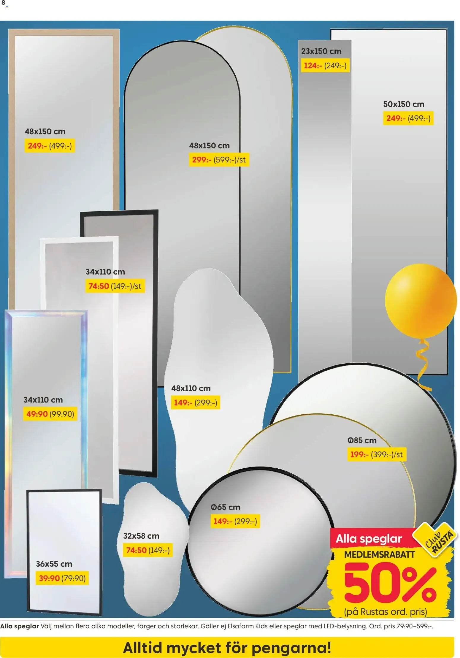 Rusta erbjudanden från 17/08/2026 - 23/08/2026 > Reklamblad nuvarande rabatter från 17 augusti till 23 augusti 2026 - Reklamblad sidor 8