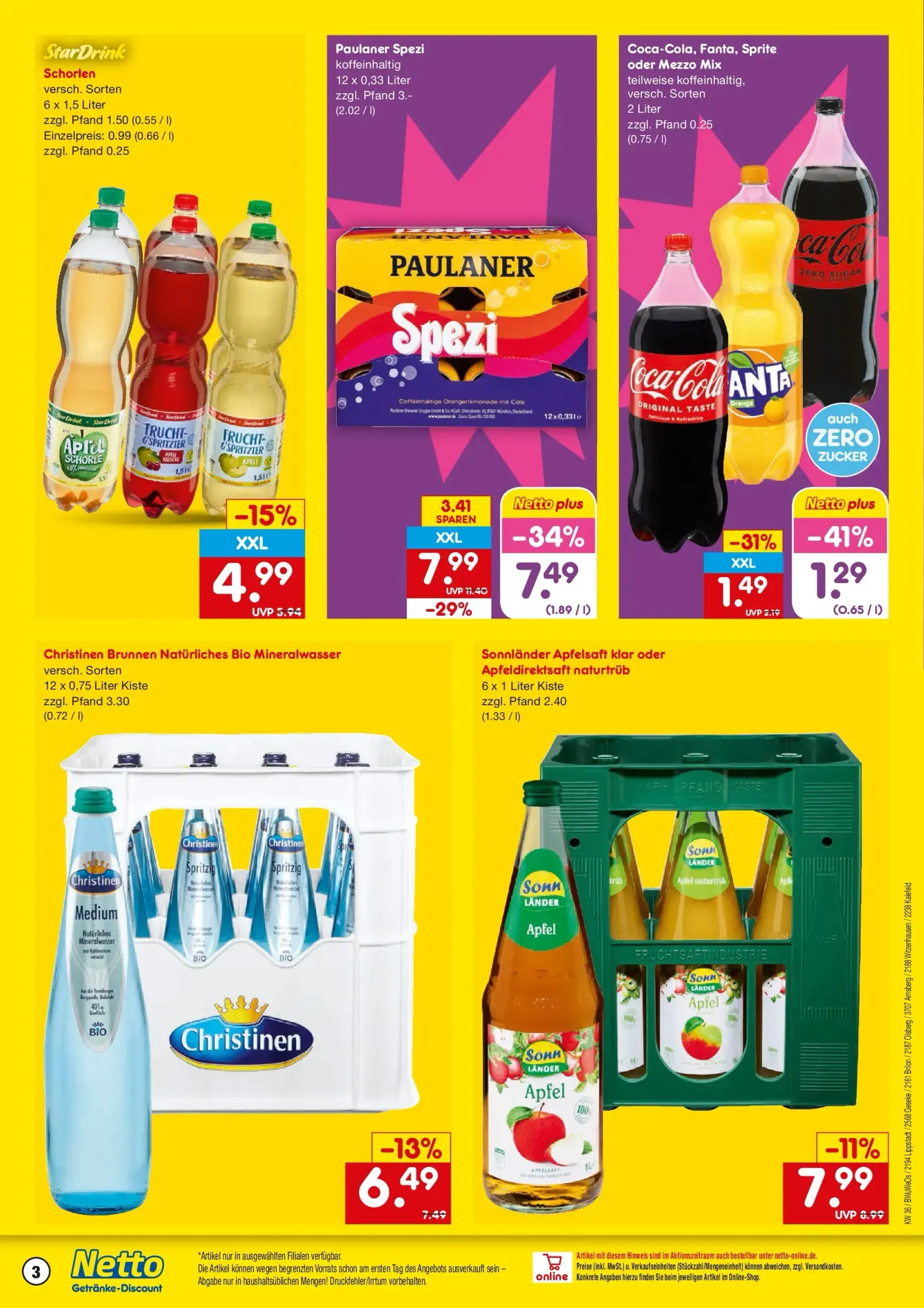 Netto Marken Discount - Lippstadt, Geseke, Brilon, Olsberg, Arnsberg, Witzenhausen, Kalefeld Prospekt – von Montag 31.08.2026 bis Samstag 05.09.2026 von 31. August bis 5. September 2026 - Prospekt seite 3