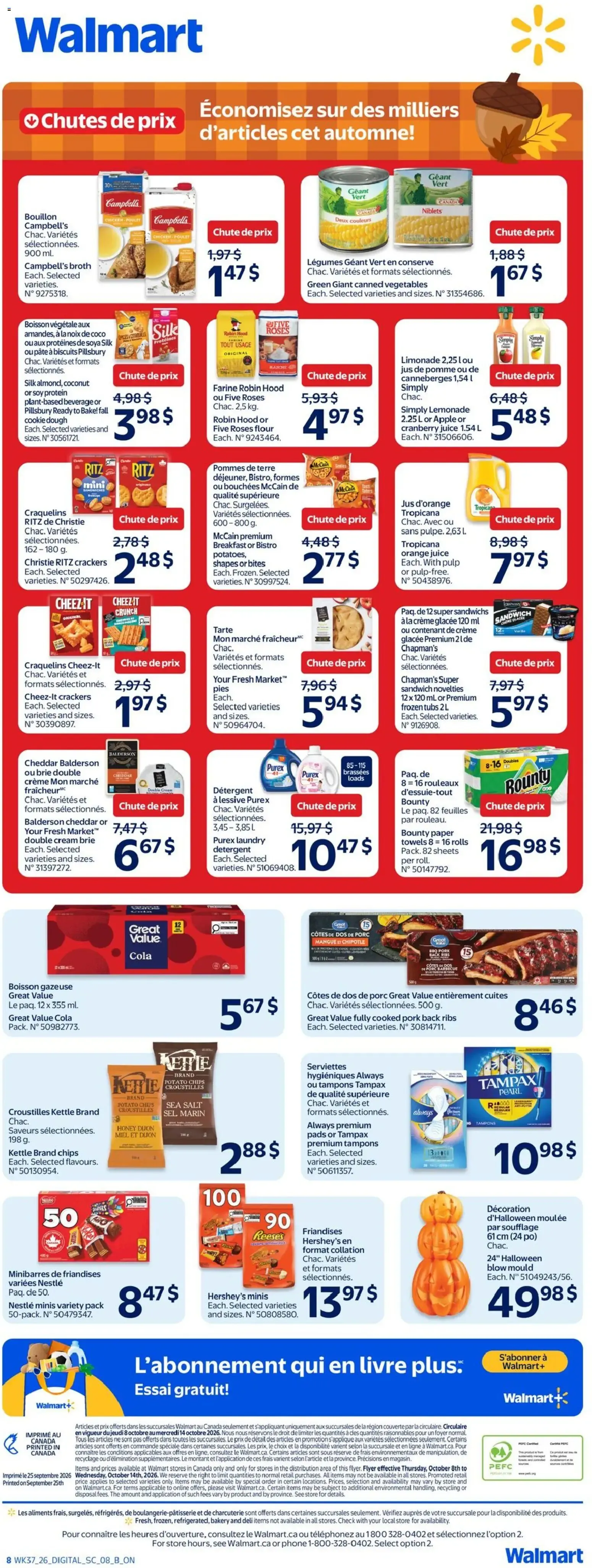 Walmart circulaire from Oct 8, 2026 > weekly specials & deals from October 8 to October 14 2026 - flyer page 3