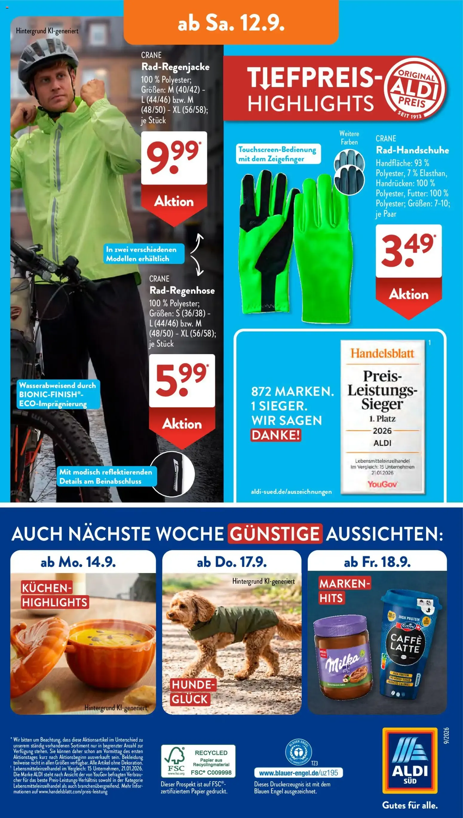 Aldi Süd Prospekt (ab 07.09.2026) zum Blättern von 7. September bis 12. September 2026 - Prospekt seite 16
