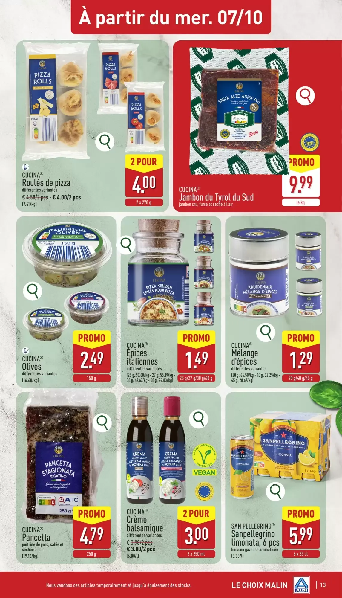 ALDI Dépliant du lun. 05/10 au sam. 10/10 inclus van 5 oktober tot 10 oktober 2026 - folder pagina 13
