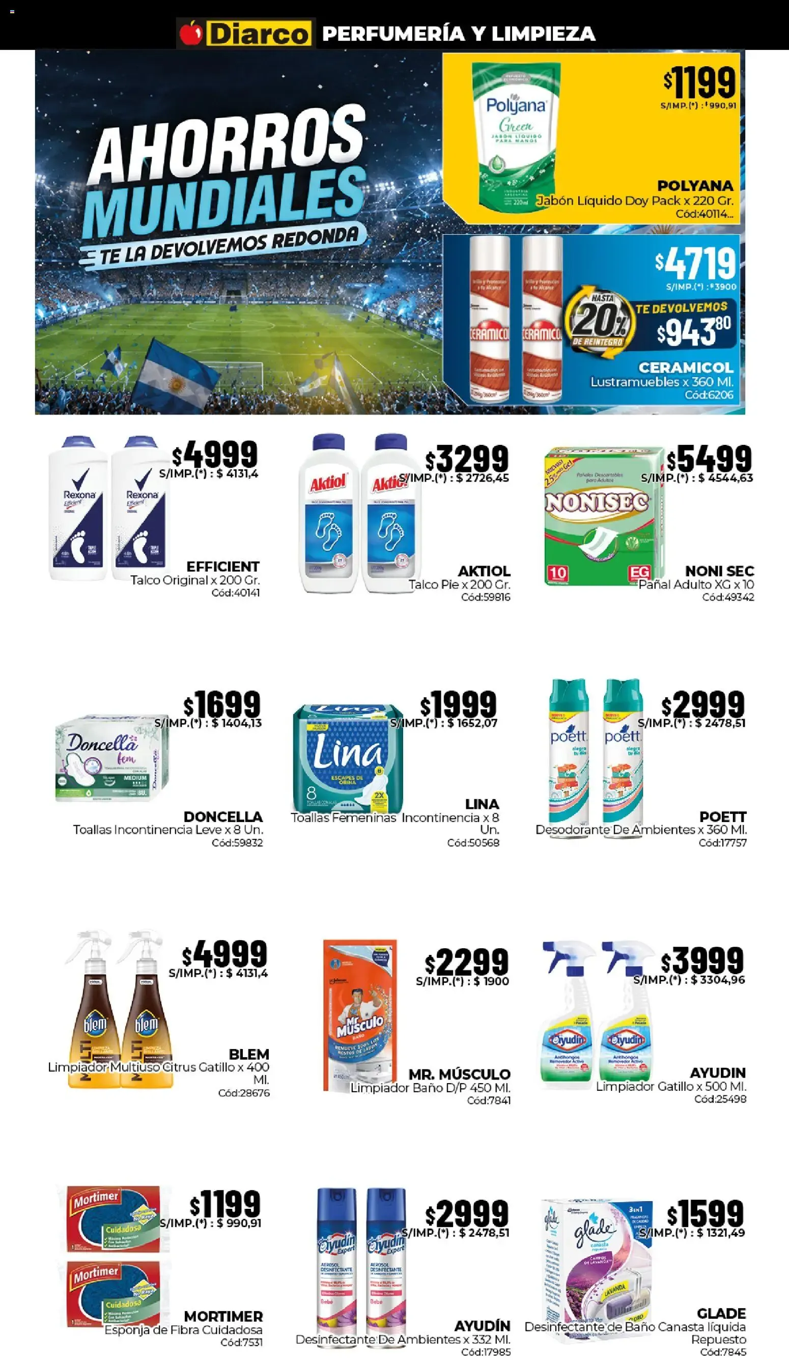 Ofertas de Diarco Ahorros Mundiales 22 de junio al 26 de junio 2026 - Página 14 del catálogo
