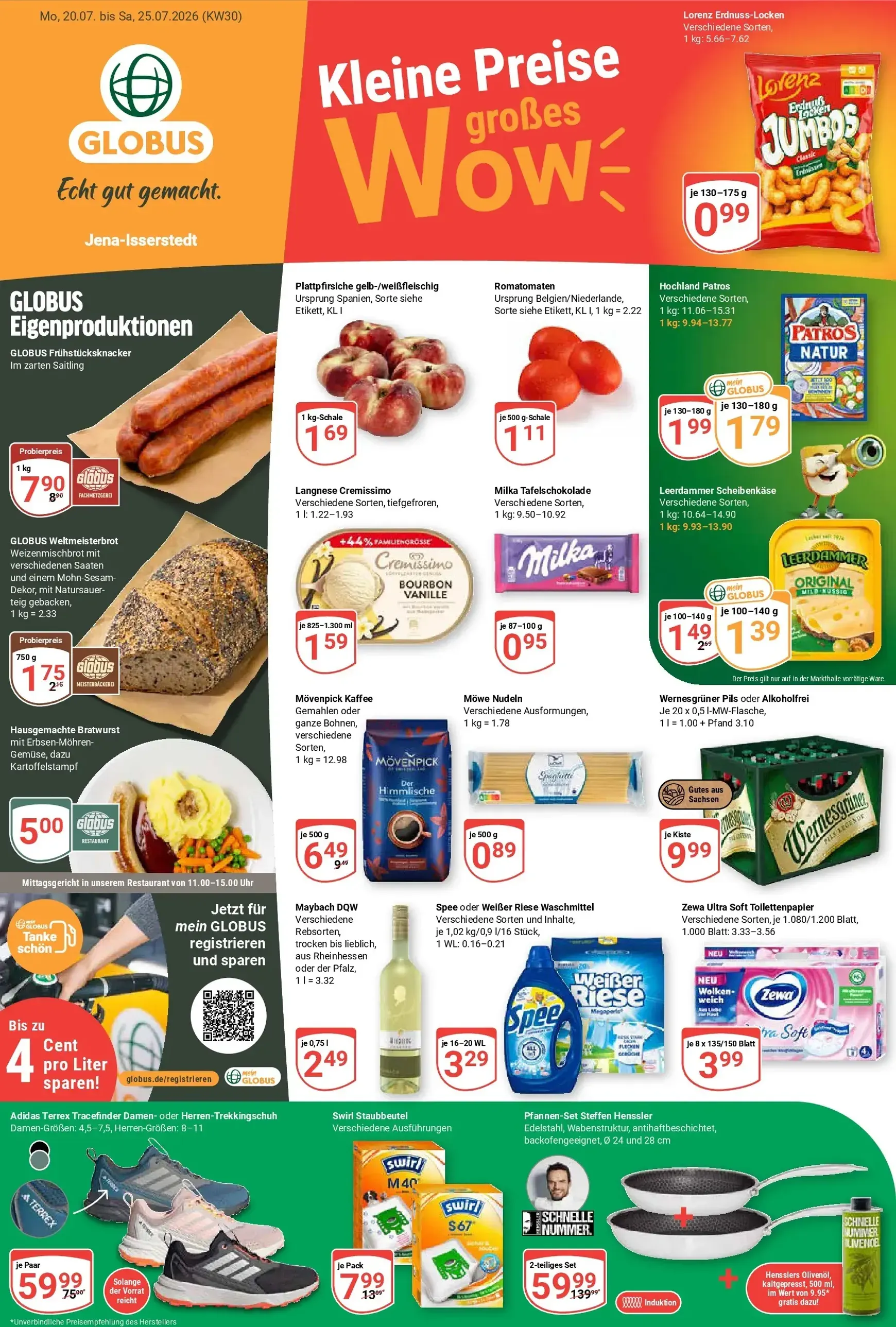 Globus - Globus: Wochenangebote Prospekt – von Montag 20.07.2026 bis Samstag 25.07.2026 von 20. Juli bis 25. Juli 2026 - Prospekt seite 1