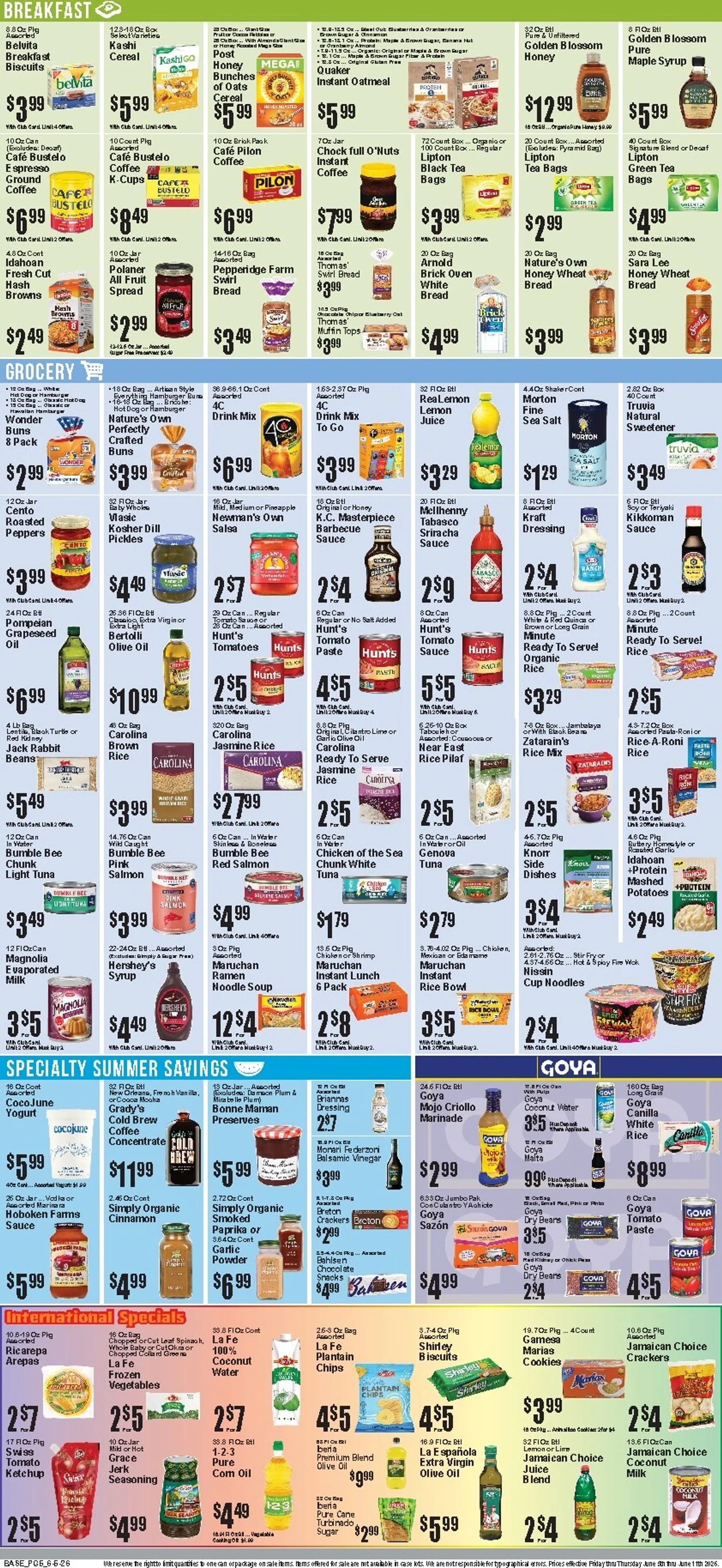 Weekly ad Current Food Universe leaflet valid from Friday 06/05/2026 to Thursday 06/11/2026 from June 5 to June 11 2026 - Page 6