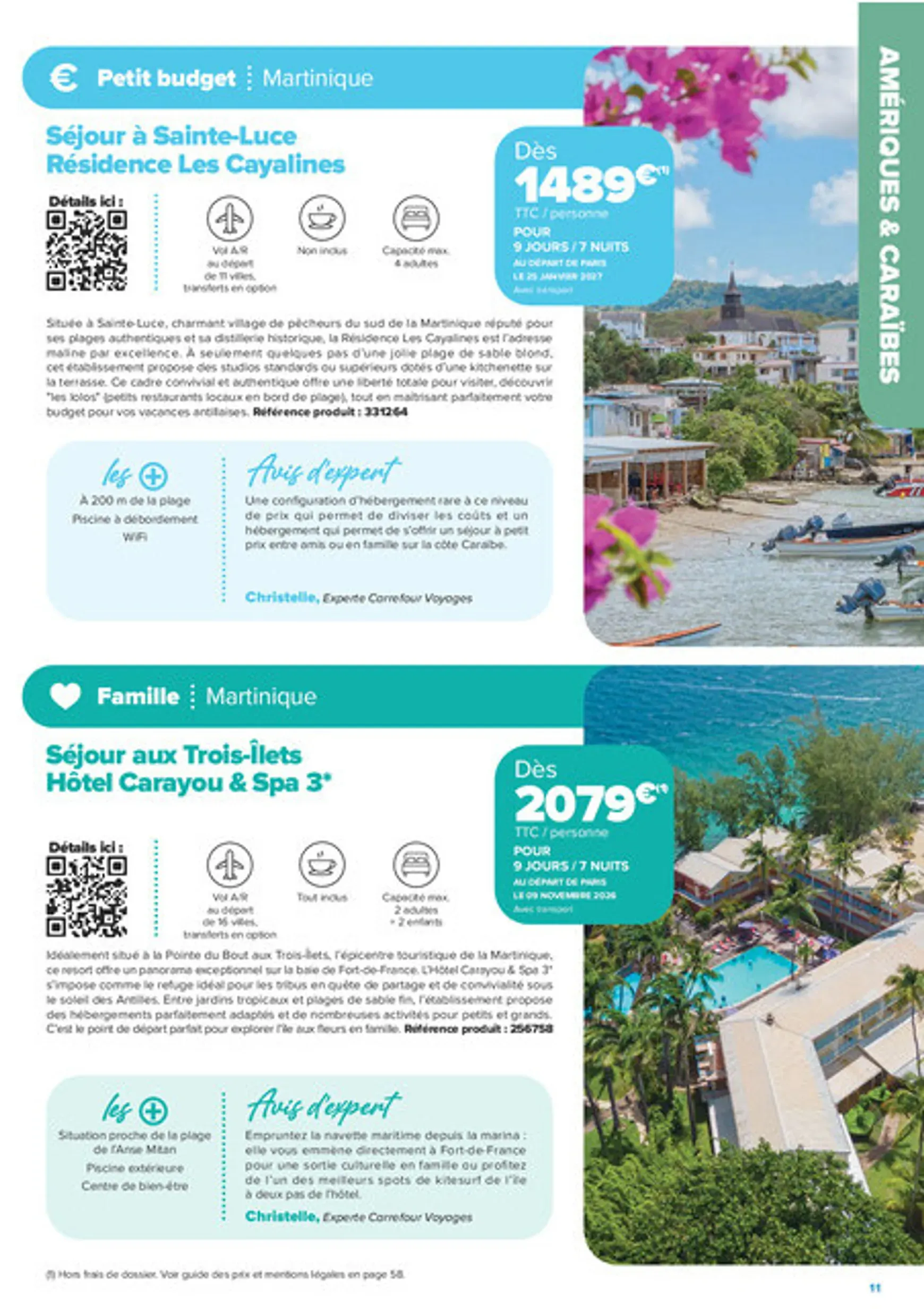 Carrefour Voyages - Créations Voyages (Automne-Hiver 2026-2027) du 1 septembre au 31 mars 2027 - Catalogue page 11