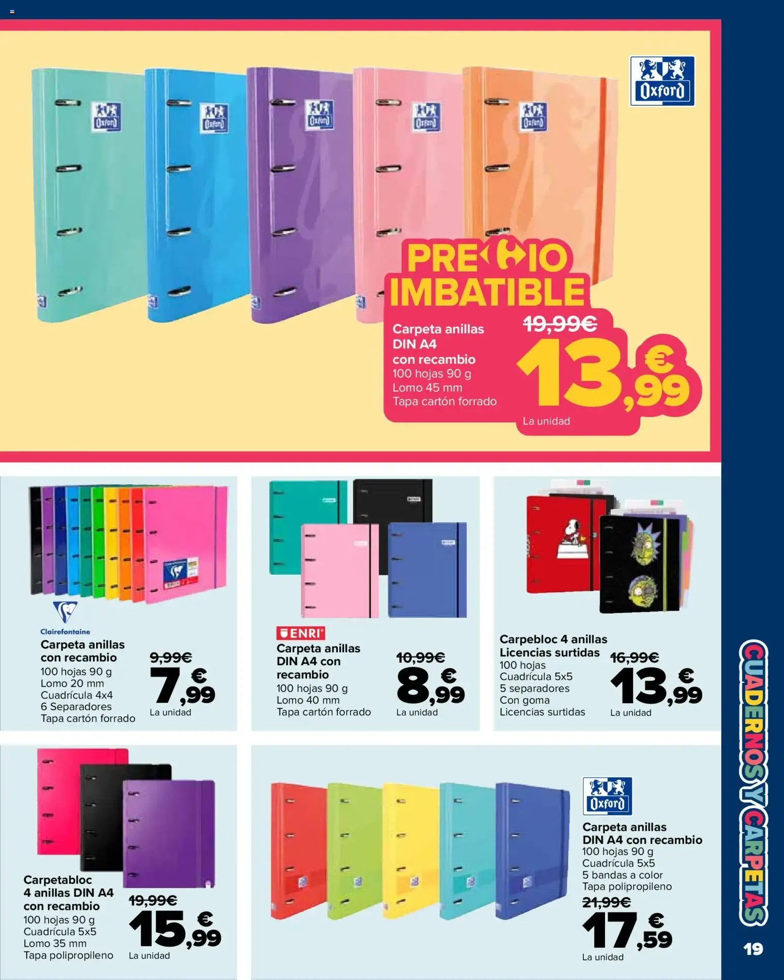 Catálogo de Carrefour Vuelta al cole del 18/08/2026 | Catálogo 18 de agosto al 18 de septiembre 2026 - Página 19