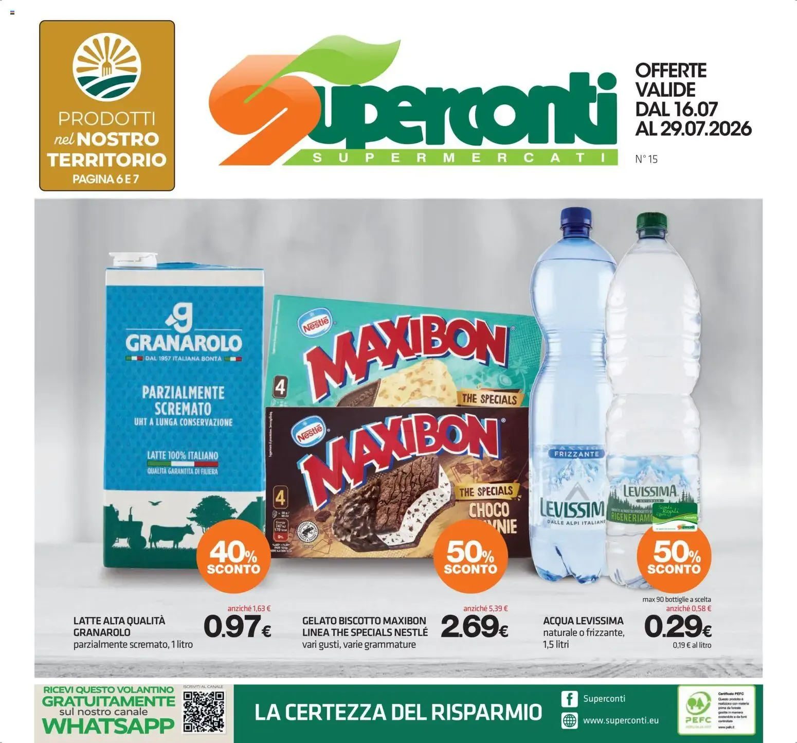 Superconti volantino dal 16/07/2026 - online Offerte da 16 luglio a 29 luglio di 2026 - Pagina del volantino 1