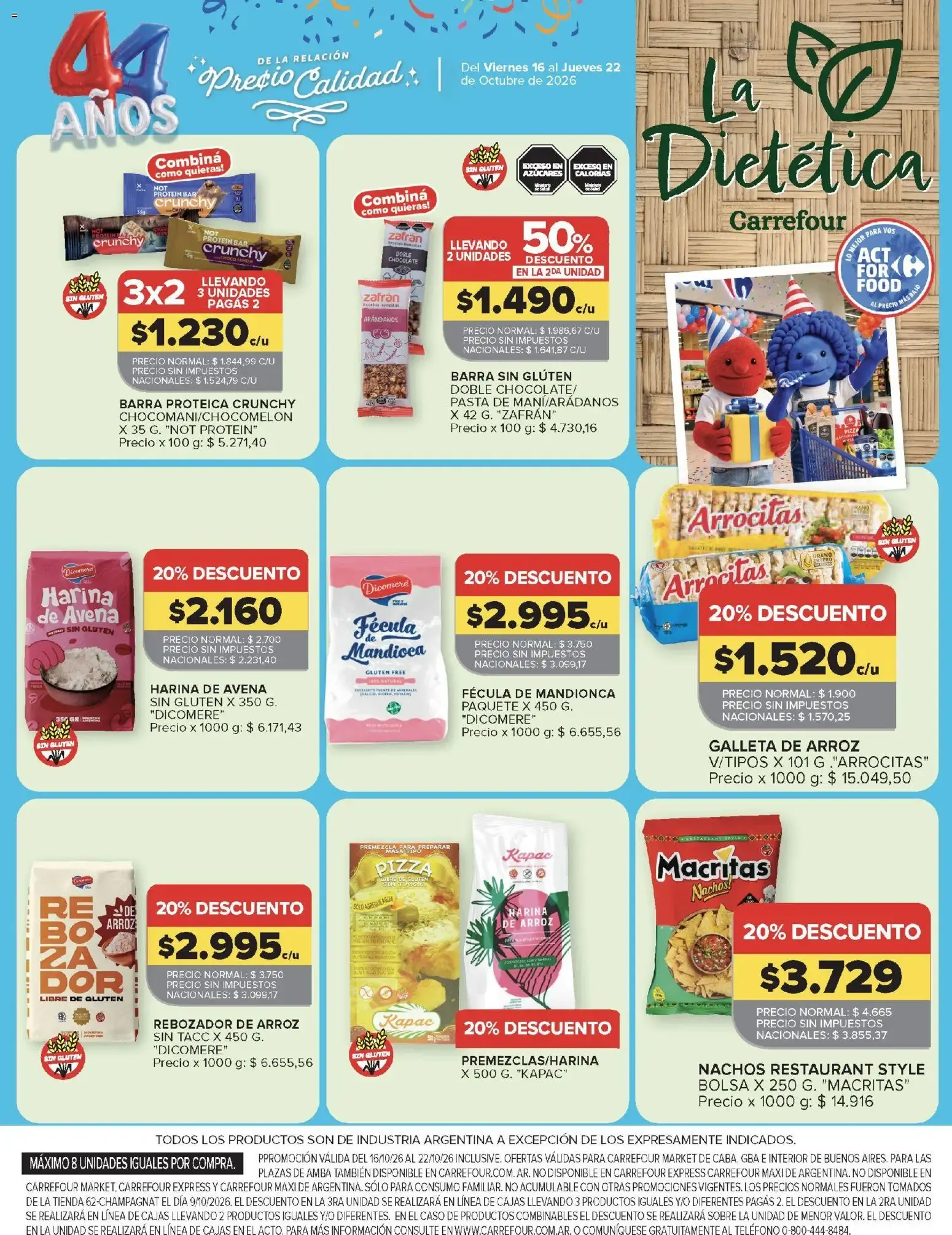 Ofertas de Carrefour: 3ra Semana de Festejos y 44 Años - Ofertas de Productos Carrefour 16 de octubre al 22 de octubre 2026 - Página 60 del catálogo