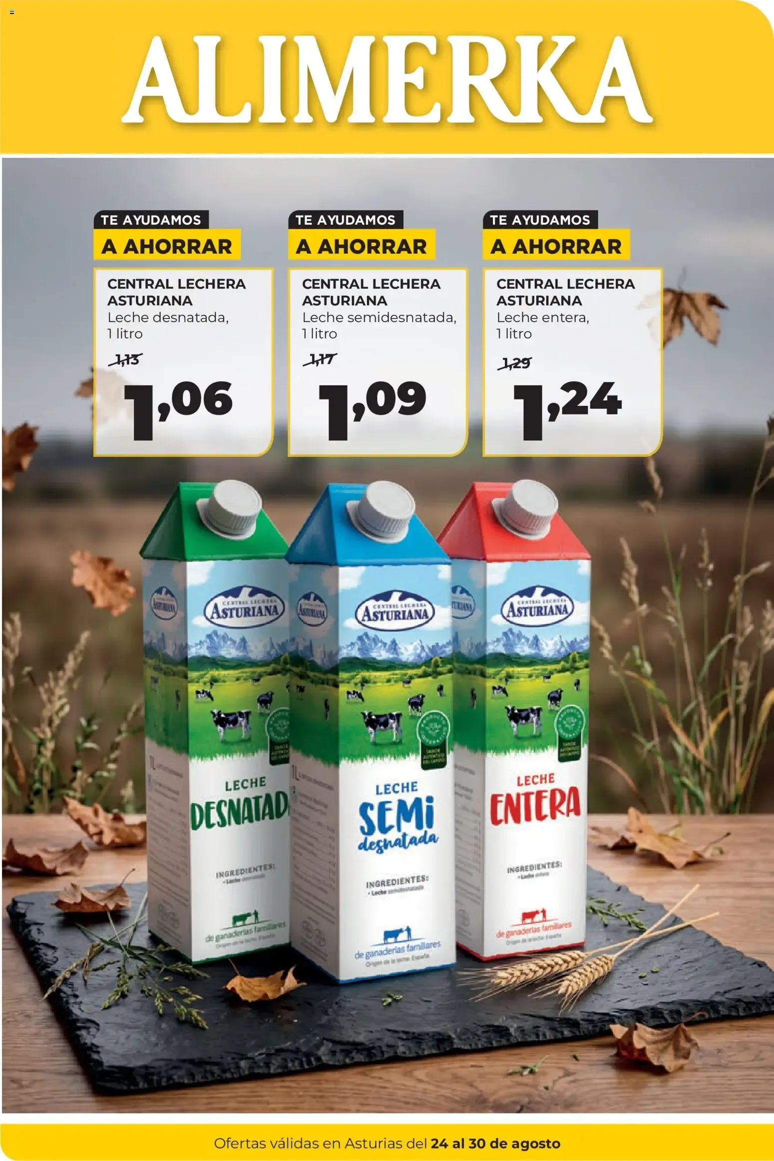 Catálogo de Alimerka folleto del 24/08/2026 | Catálogo 24 de agosto al 30 de agosto 2026 - Página 1