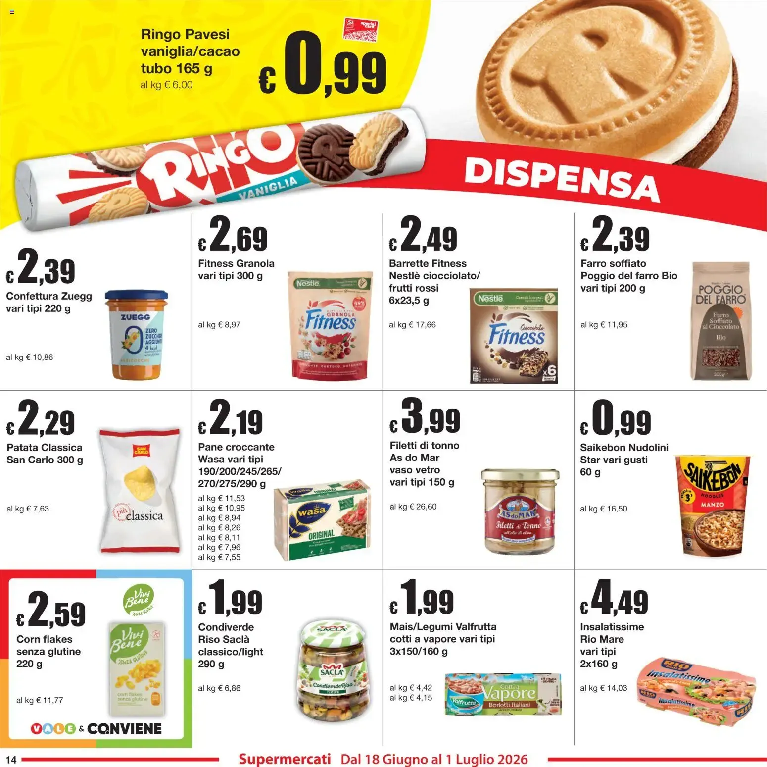 Sì con Te volantino dal 18/06/2026 - online Offerte da 18 giugno a 1 luglio di 2026 - Pagina del volantino 14