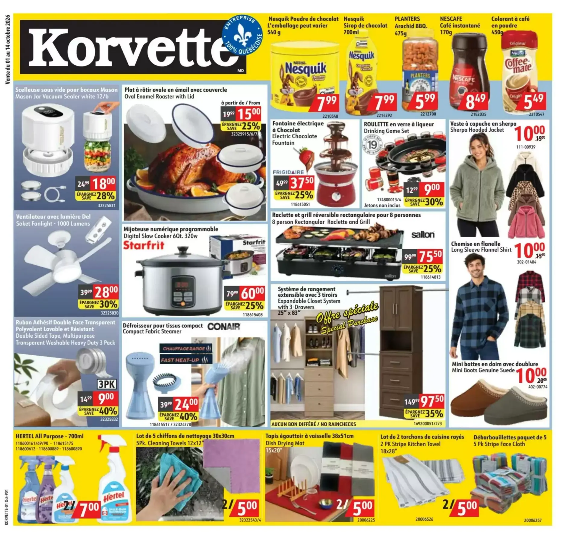 Korvette flyer from October 1 to October 14 2026 - flyer page 1