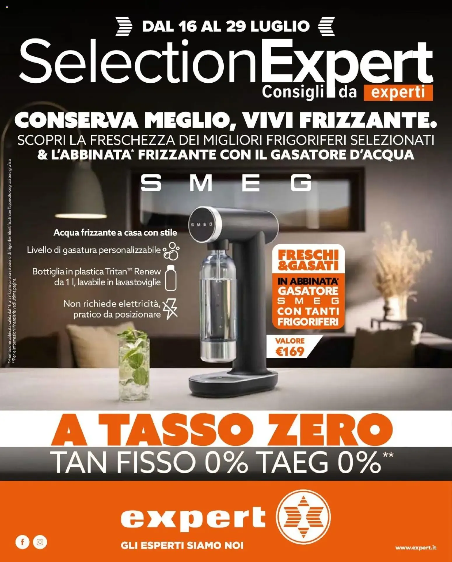 Nuovo Expert volantino Conserva meglio, vivi frizzante dal 16/07/2026 > offerte anteprima 🛍️ da 16 luglio a 29 luglio di 2026 - Pagina del volantino 1