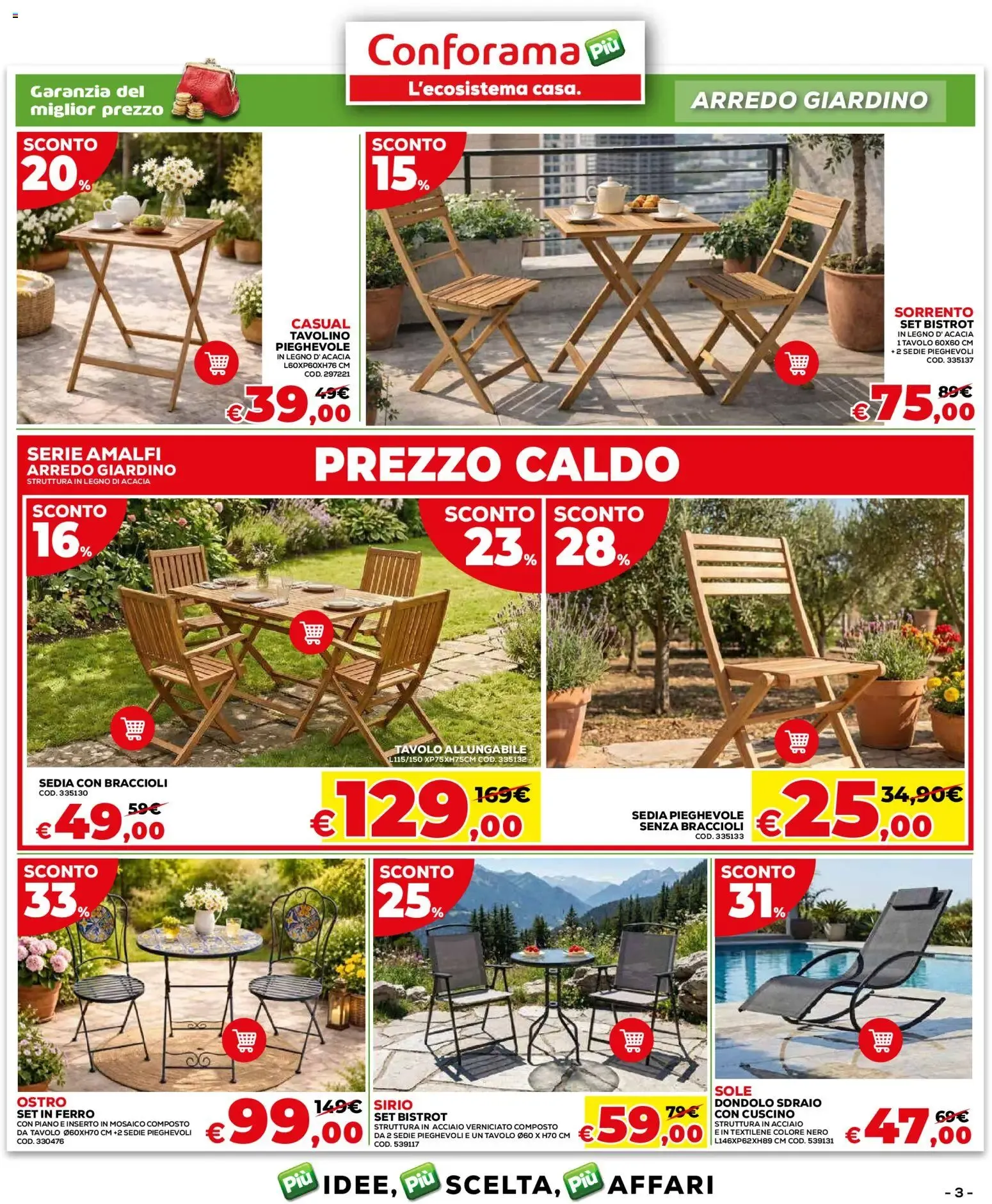 Conforama: Sconti Caldi per l'Estate da 2 luglio a 26 luglio di 2026 - Pagina del volantino 3