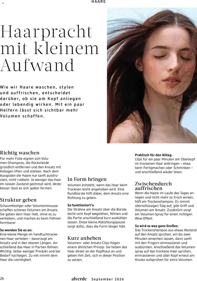 dm Magazin alverde von 1. September bis 30. September 2026 - Prospekt seite 26