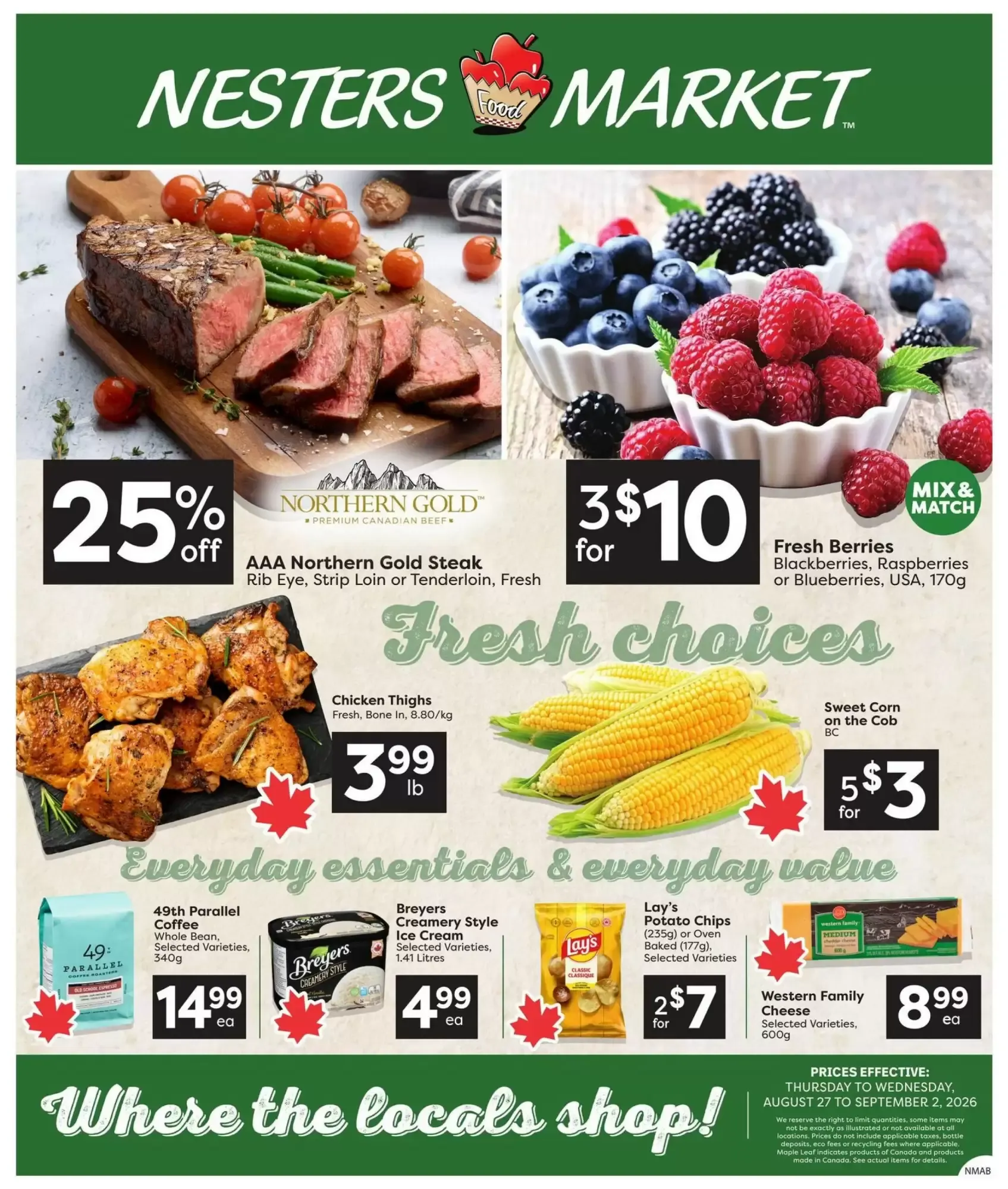 Nesters Market flyer week 35 from August 27 to September 2 2026 - flyer page 1