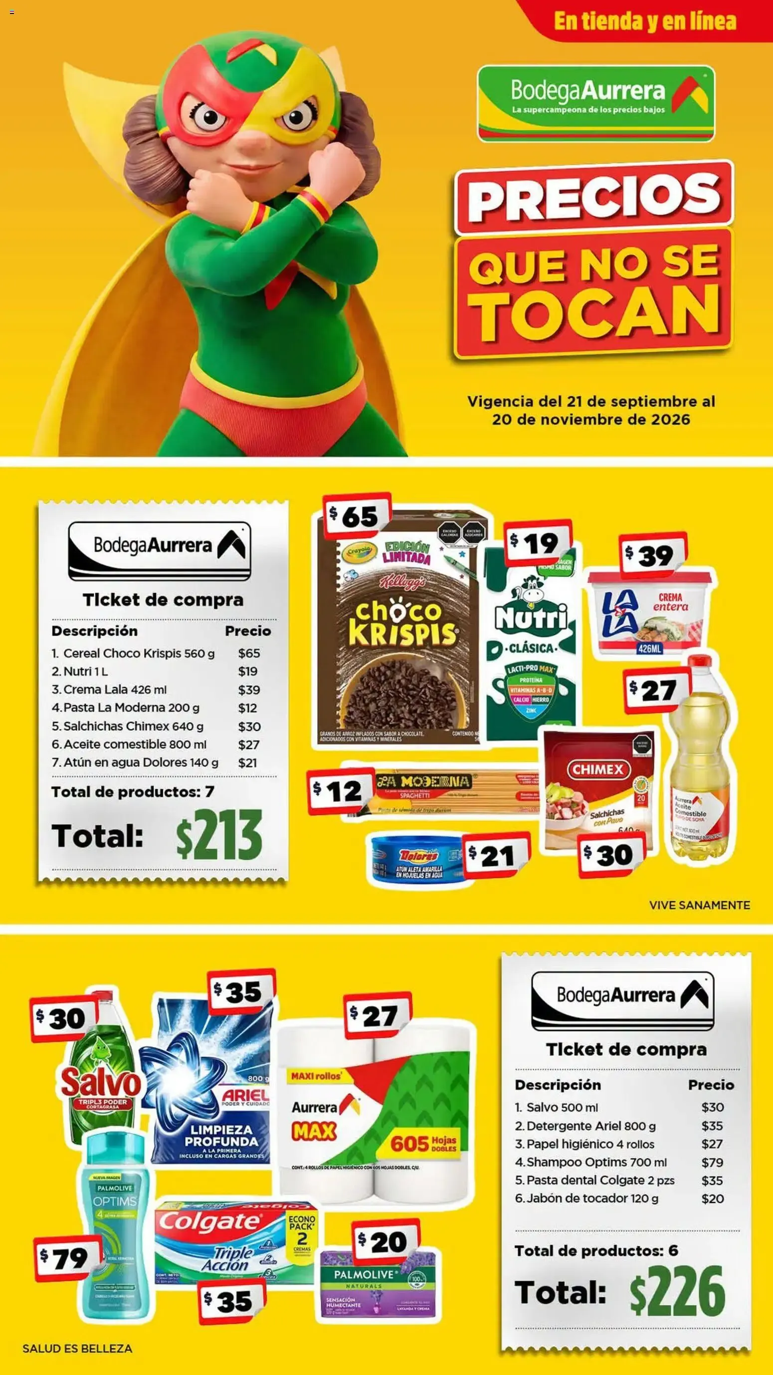 Catálogo de Bodega Aurrerá Los esenciales para tu familia con precios que no se tocan (21/09/2026 - 20/11/2026) - catálogo en línea 21 de septiembre al 20 de noviembre 2026 - Pagina 1