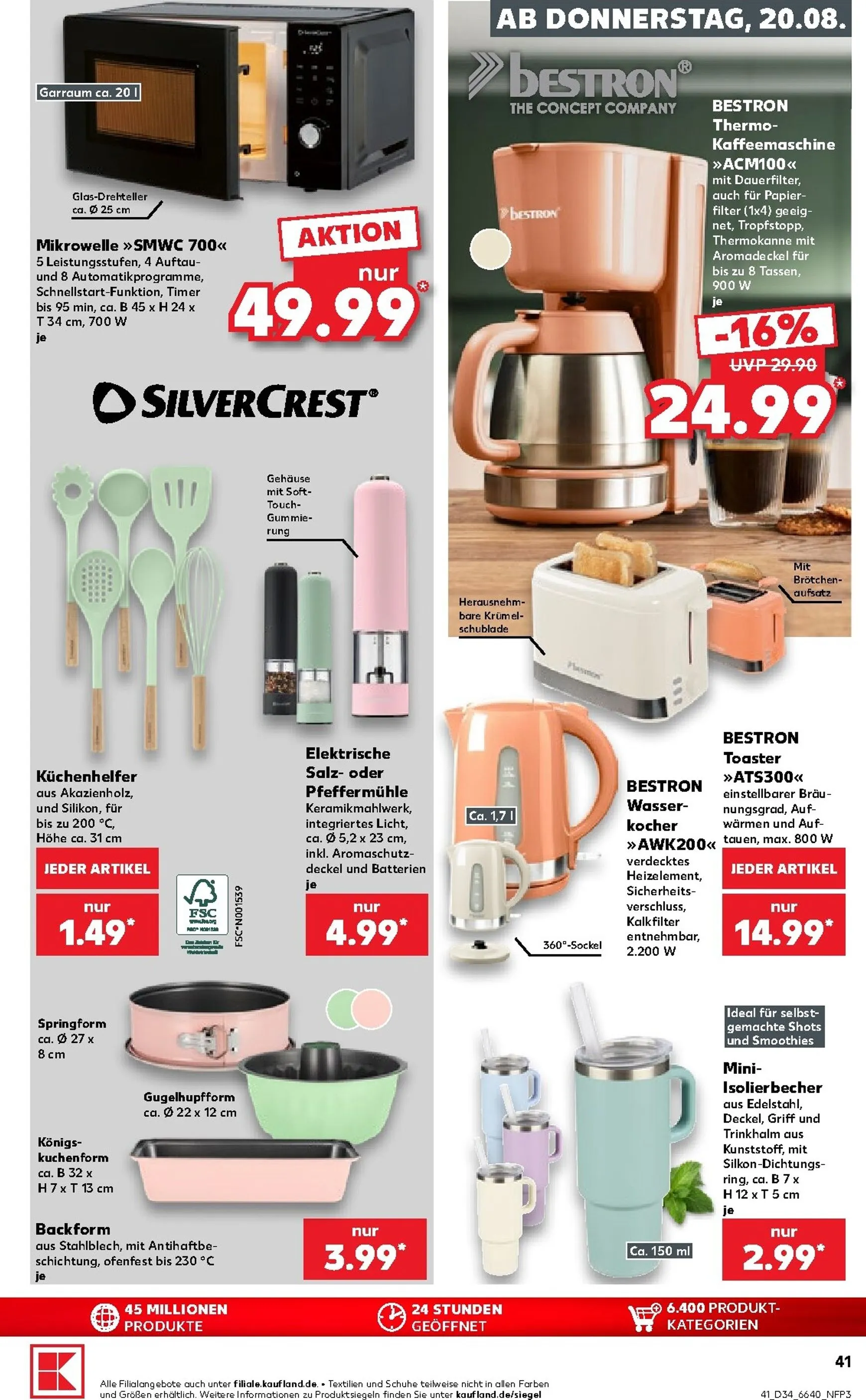 Kaufland Prospekt nächste Woche – von Donnerstag 20.08.2026 bis Mittwoch 26.08.2026 von 20. August bis 26. August 2026 - Prospekt seite 41