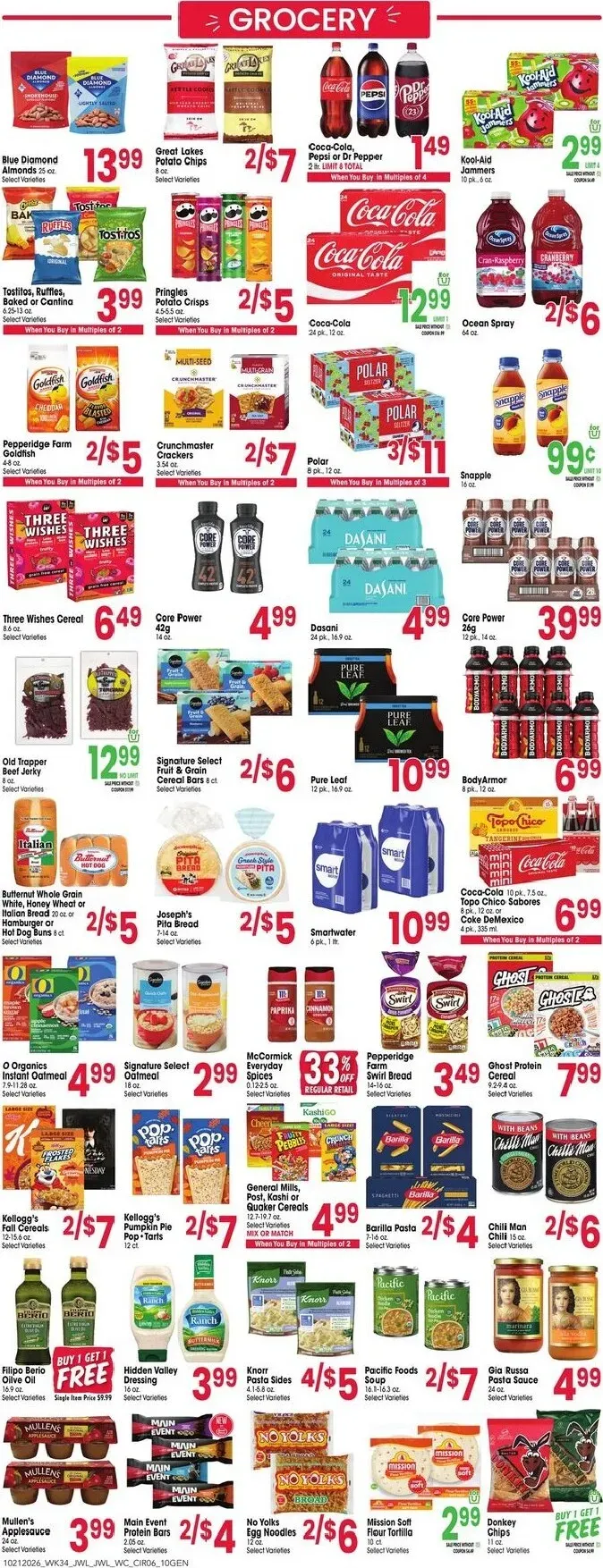 Weekly promotion Current Jewel-Osco leaflet valid from Wednesday 10/21/2026 to Tuesday 10/27/2026 spanning from October 21 to October 27 2026 - Page 6 for Catalogue 365