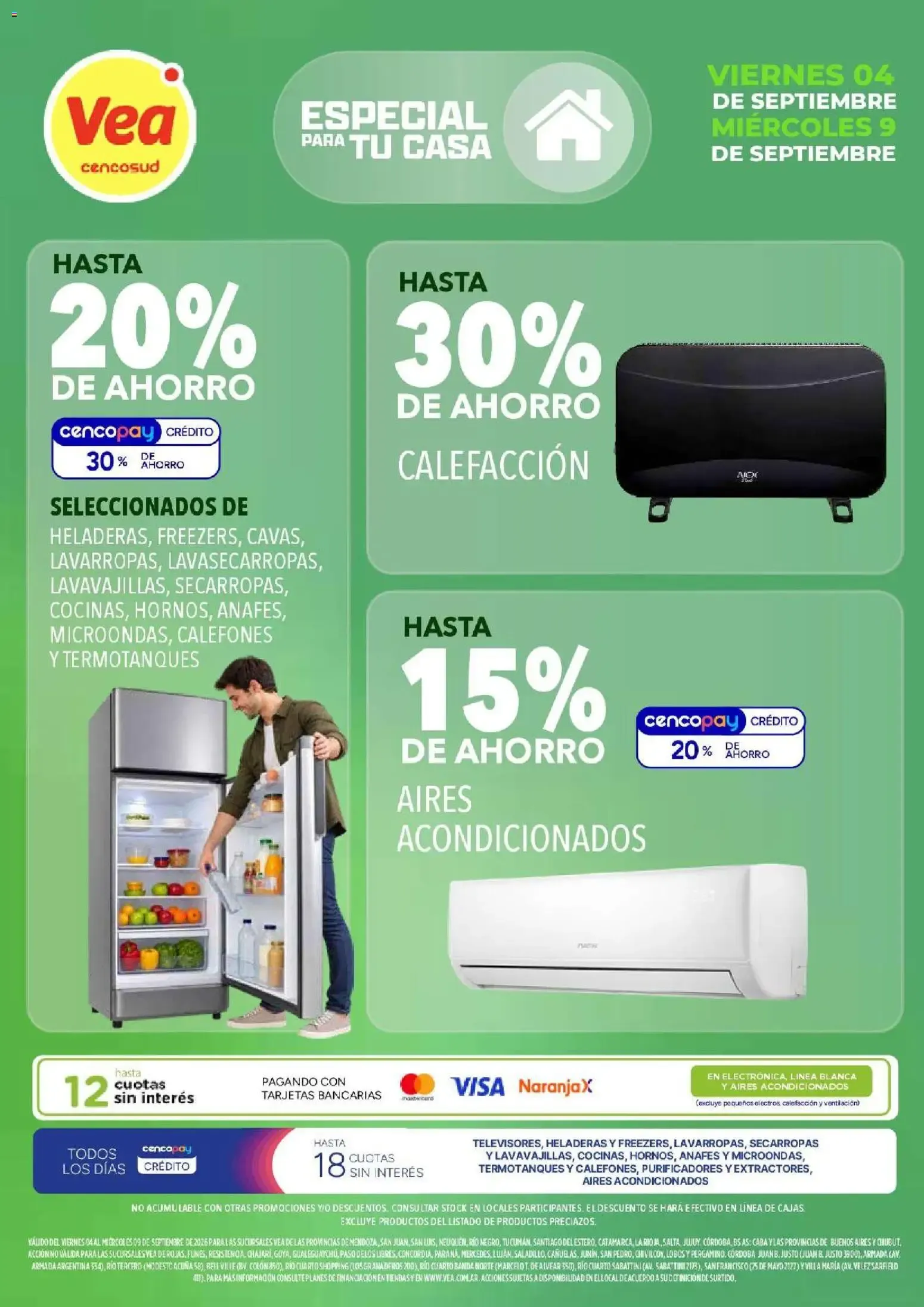 Ofertas de Vea - Especial para tu casa del 04/09/2026 - 09/09/2026 4 de septiembre al 9 de septiembre 2026 - Página 1 del catálogo