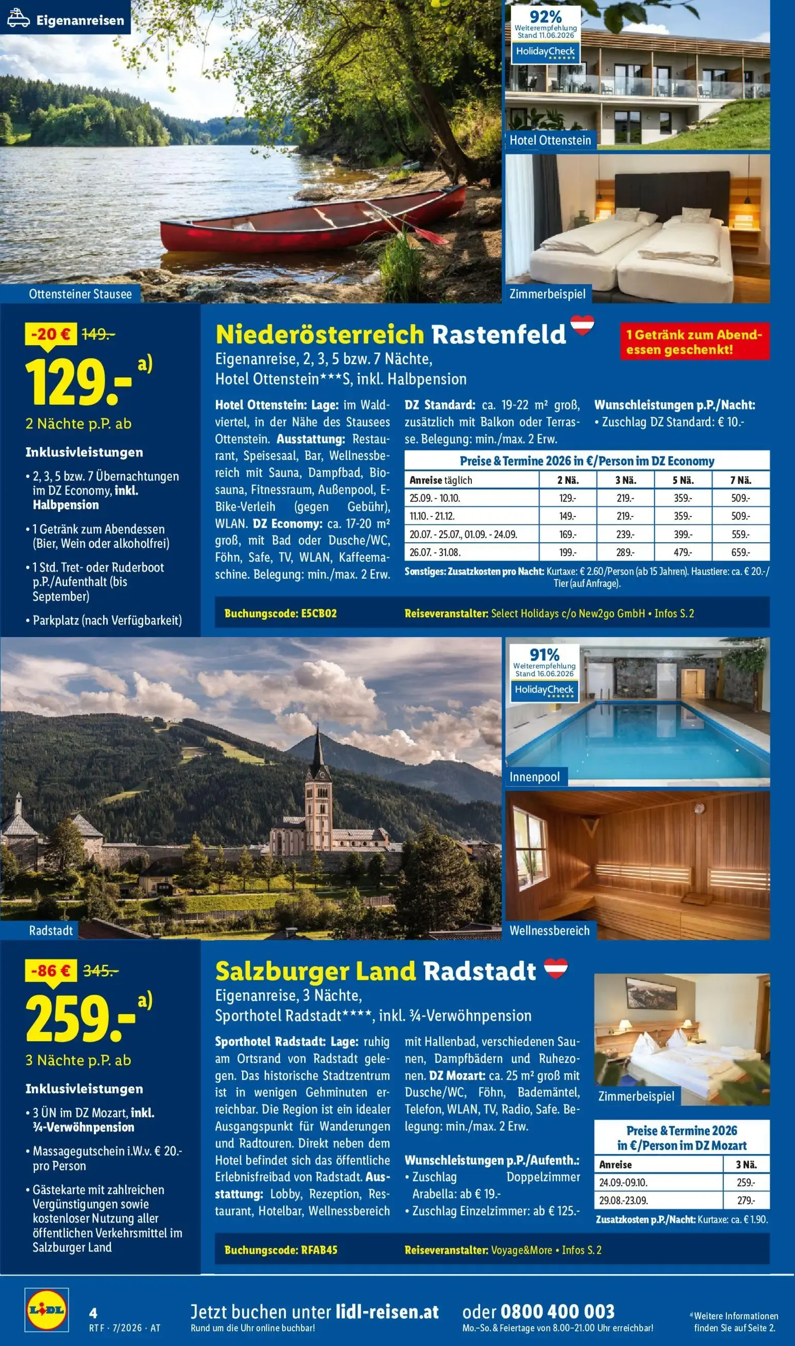 Lidl Juli/August Reise - Highlights ab 15.07.2026 - Angebote ab donnerstag von 15. Juli bis 15. August 2026 - Flugblätt seite  4
