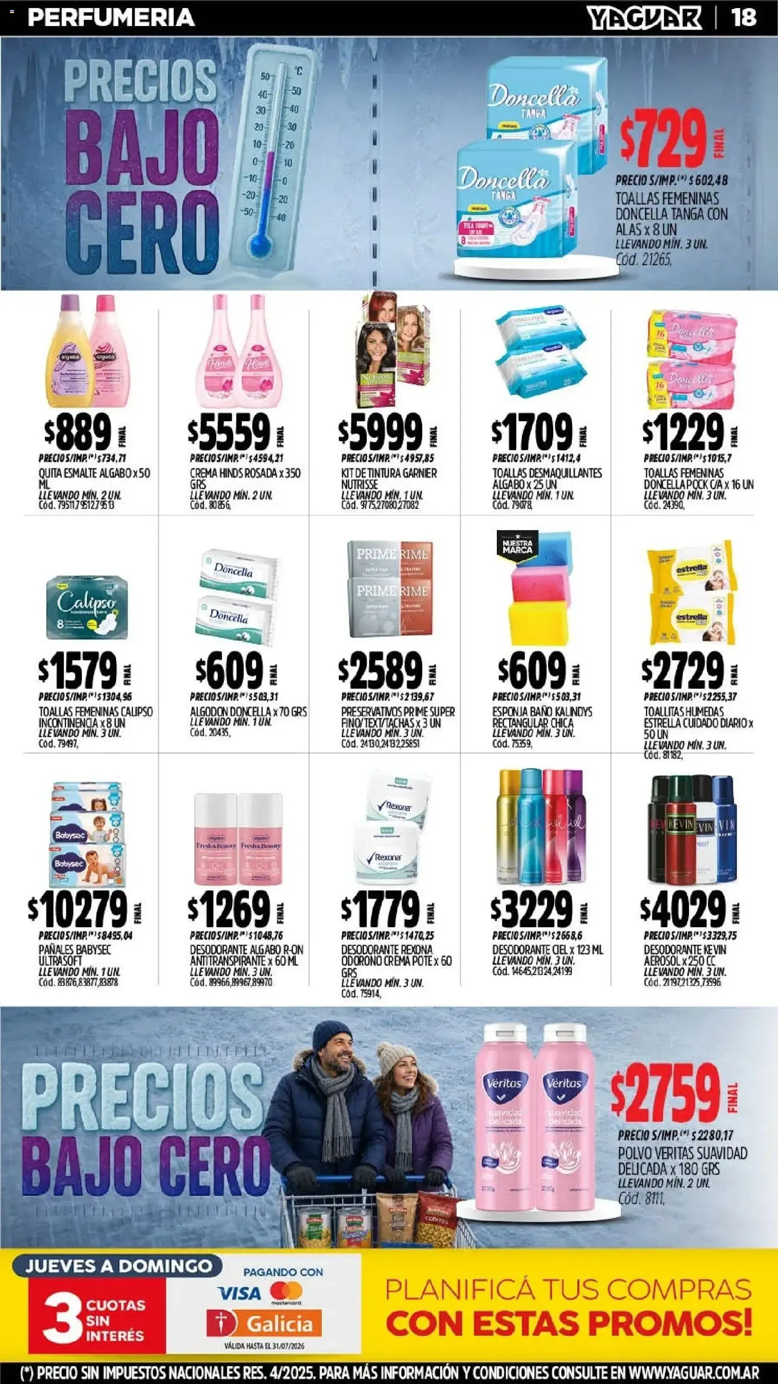 Ofertas de Mayorista Yaguar: Precios Bajo Cero 20 de julio al 26 de julio 2026 - Página 19 del catálogo
