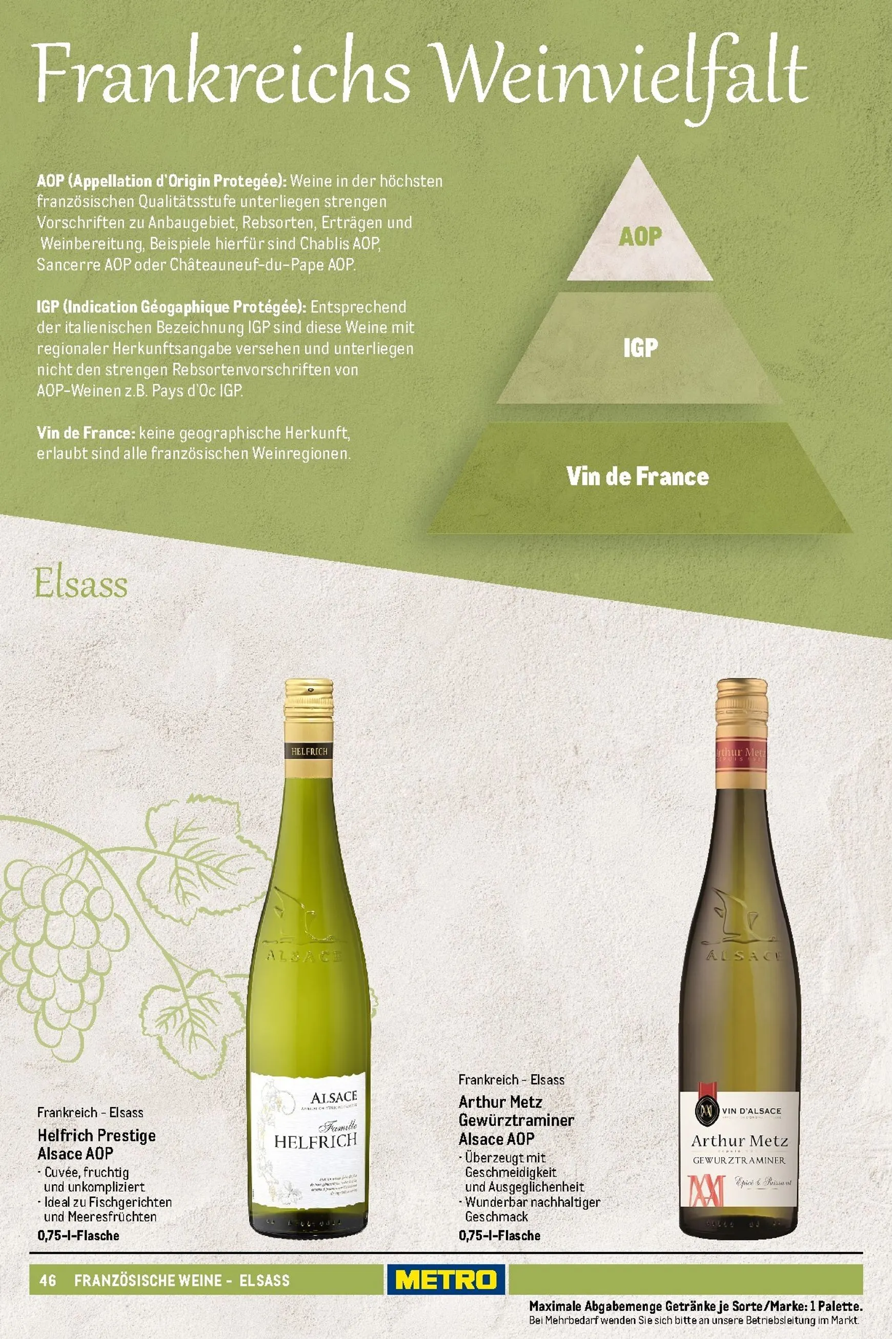 Sortimentskatalog Wein und Sekt für die perfekte Weinkarte von 1. November bis 30. September 2026 - Prospekt seite 47