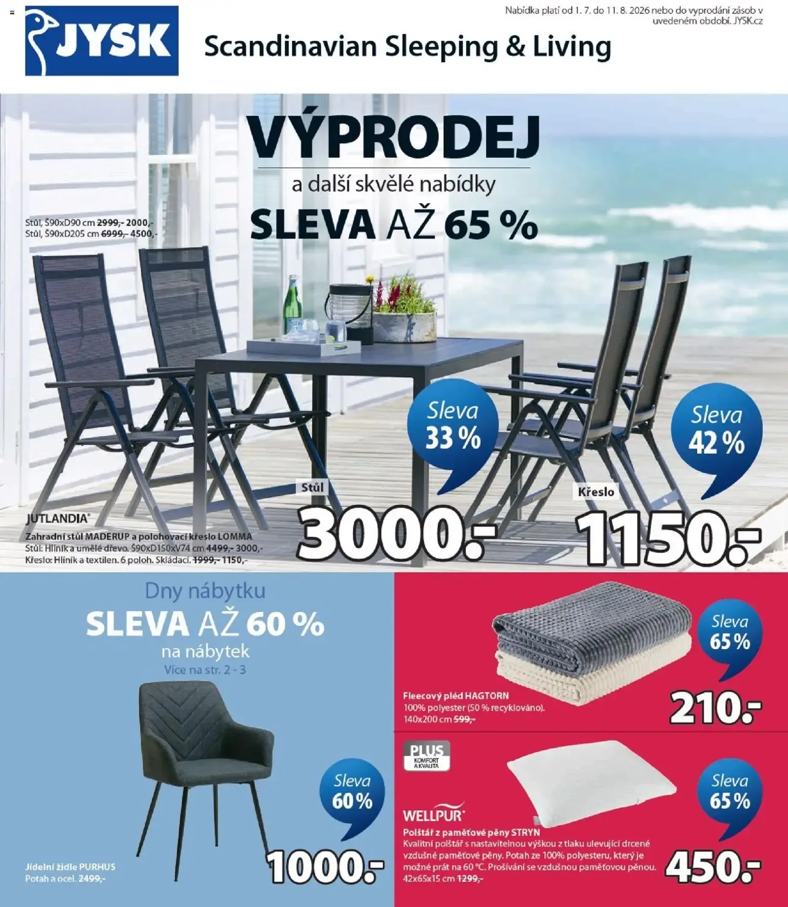 JYSK leták od 01.07.2026 - akční nabídka - 1. července 11. srpna 2026 - Page 1