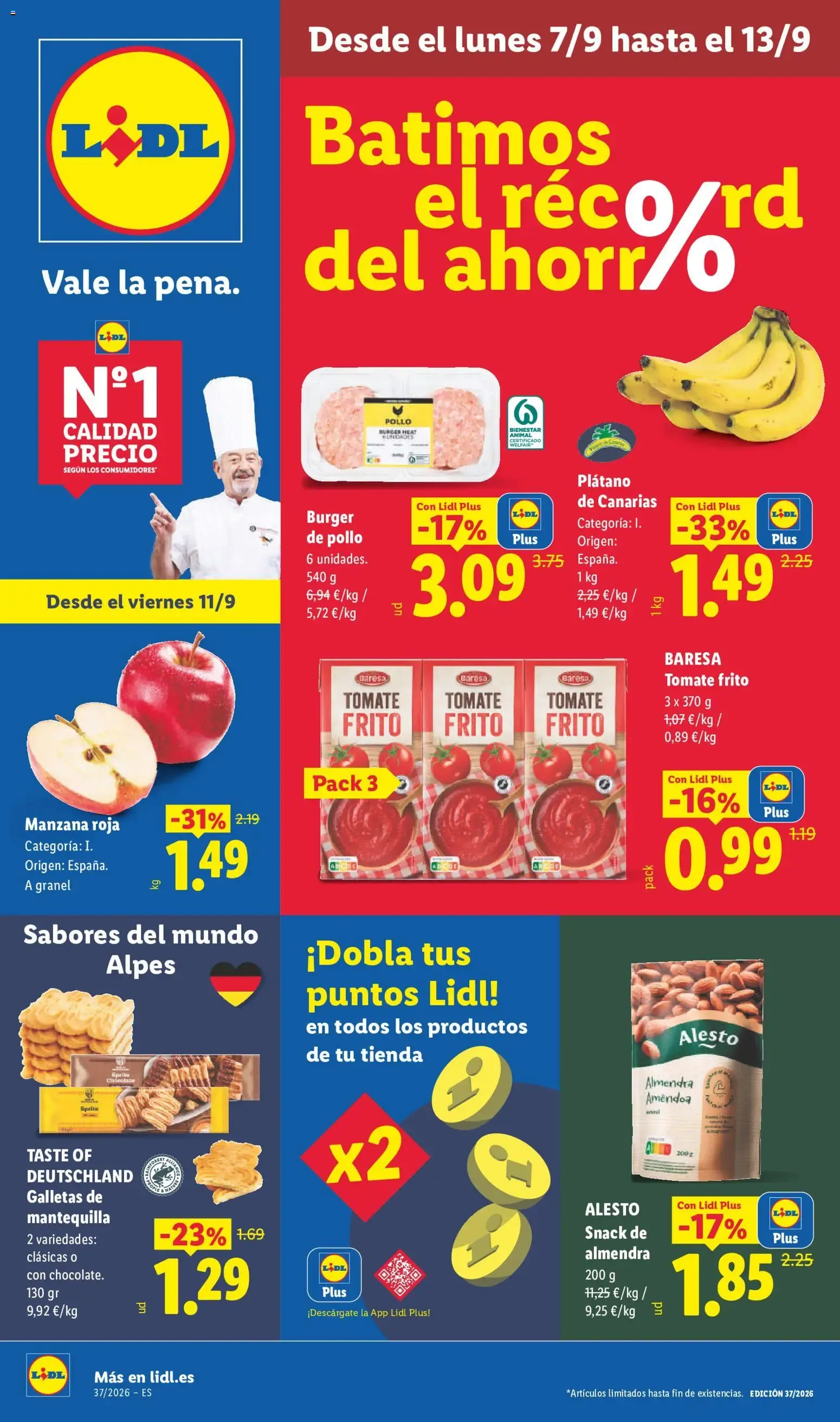 Catálogo de Lidl: Batimos el récord del ahorro 7 de septiembre al 13 de septiembre 2026 - Página 1
