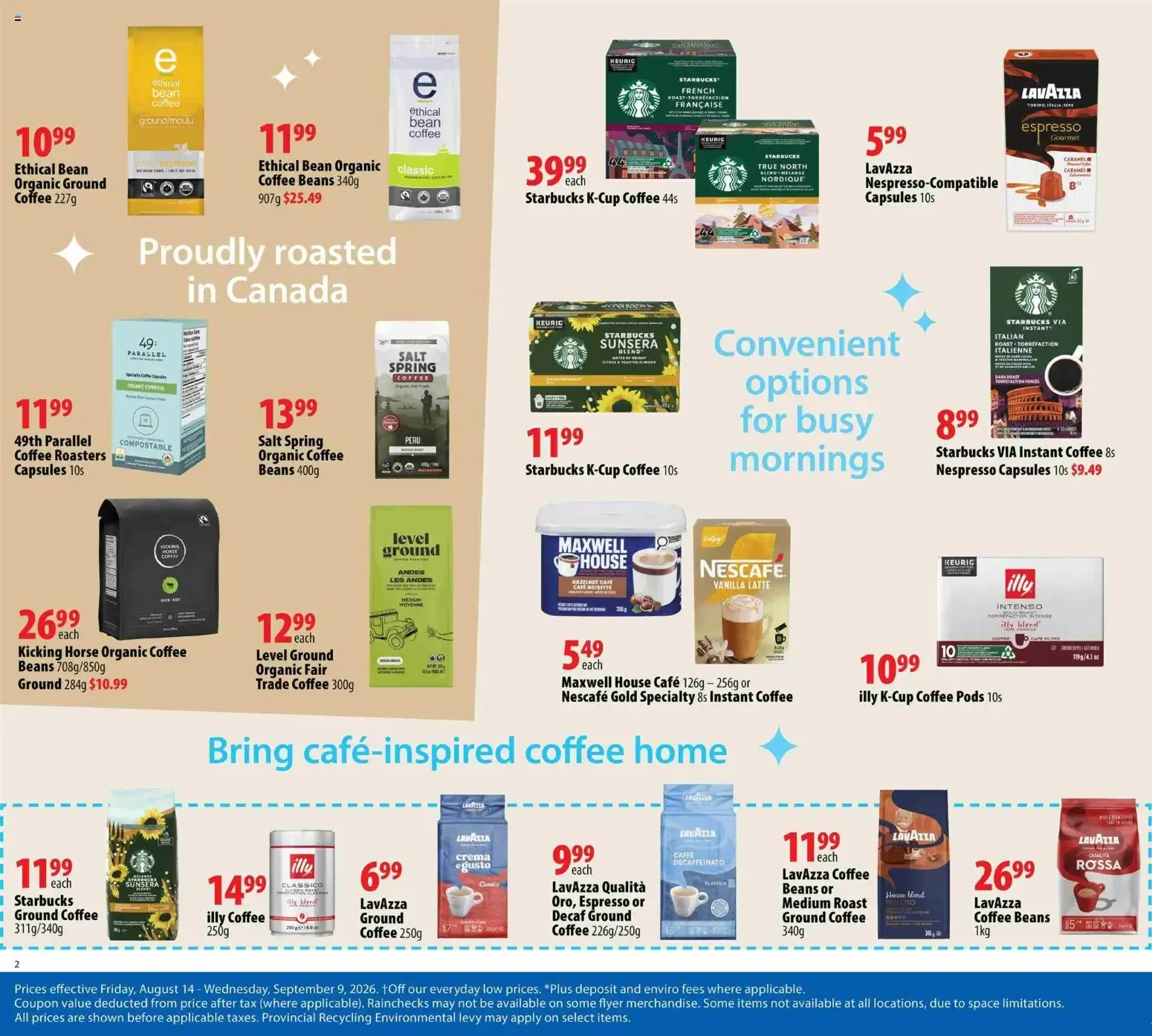 London Drugs flyer - Coffee & Tea from Aug 14, 2026 > weekly specials & deals from August 14 to September 9 2026 - flyer page 2