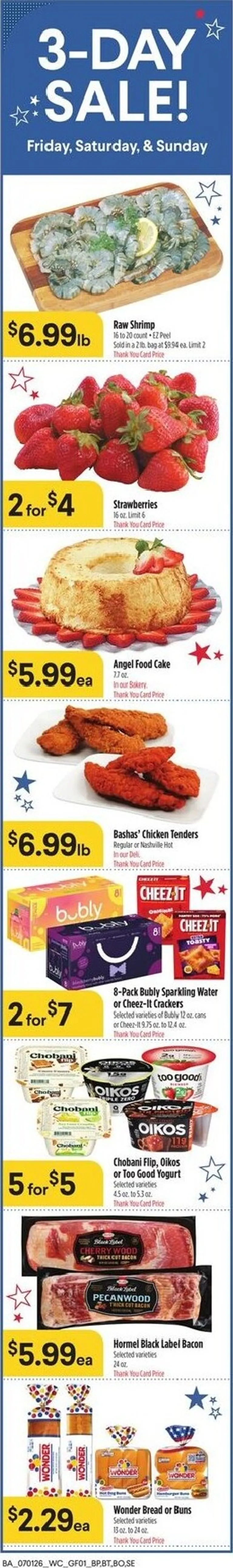 Weekly ad 3-Day Sale! from July 1 to July 7 2026 - Page 1