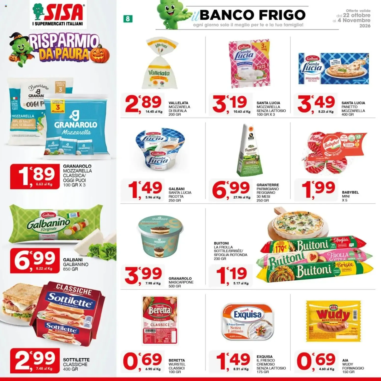 Nuovo Halloween volantino di SISA dal 22/10/2026 > offerte anteprima 🍂 da 22 ottobre a 4 novembre di 2026 - Pagina del volantino 8