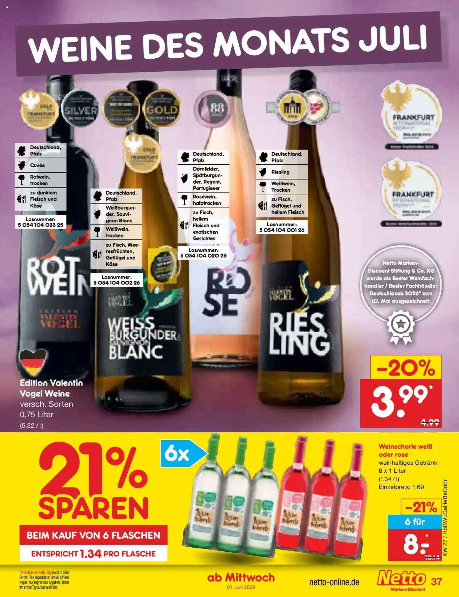 Netto Marken-Discount Prospekt (ab 29.06.2026) » Angebote von 29. Juni bis 4. Juli 2026 - Prospekt seite 55