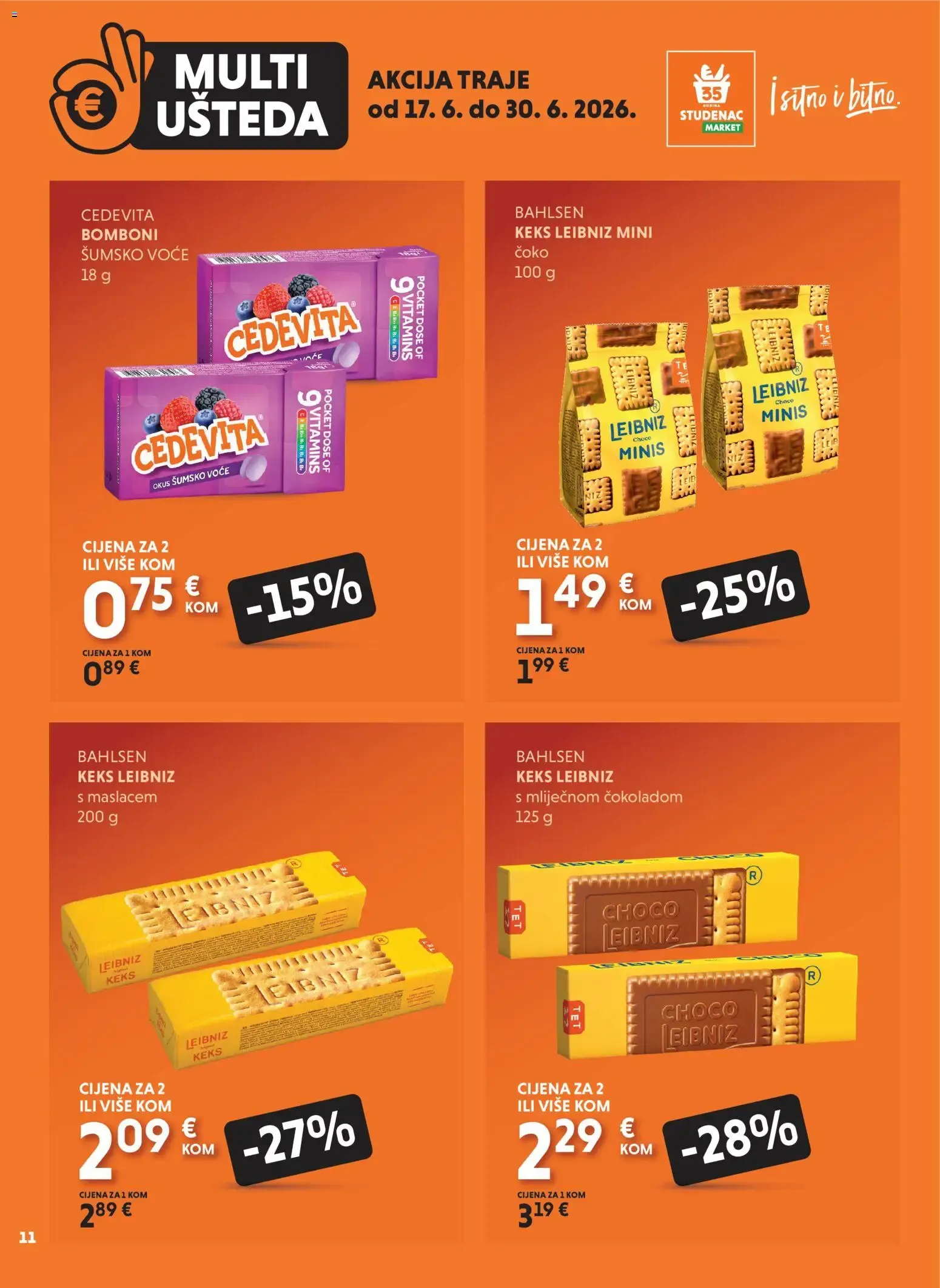 Katalog Uzmi više, plati manje: Multi Ušteda od 17. lipnja do 30. lipnja 2026. - Pregled Stranica 11