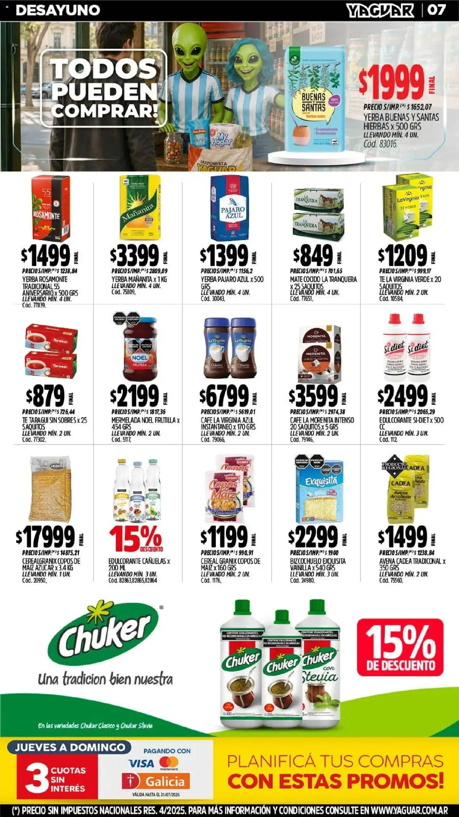 Ofertas de Yaguar - Oferta Semanal San Juan del 06/07/2026 - 11/07/2026 6 de julio al 11 de julio 2026 - Página 9 del catálogo
