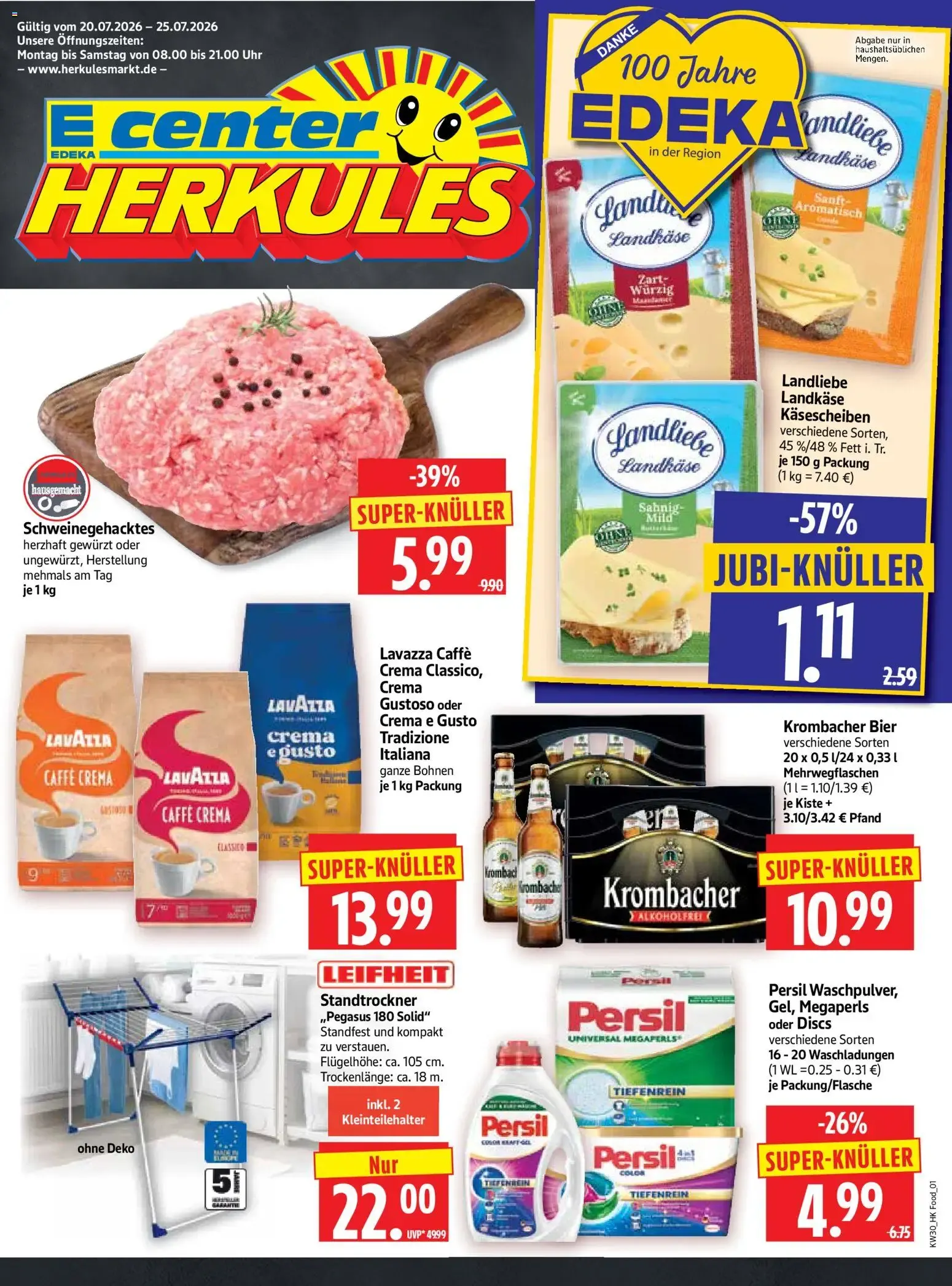 HERKULES Prospekt (ab 20.07.2026) zum Blättern von 20. Juli bis 25. Juli 2026 - Prospekt seite 1