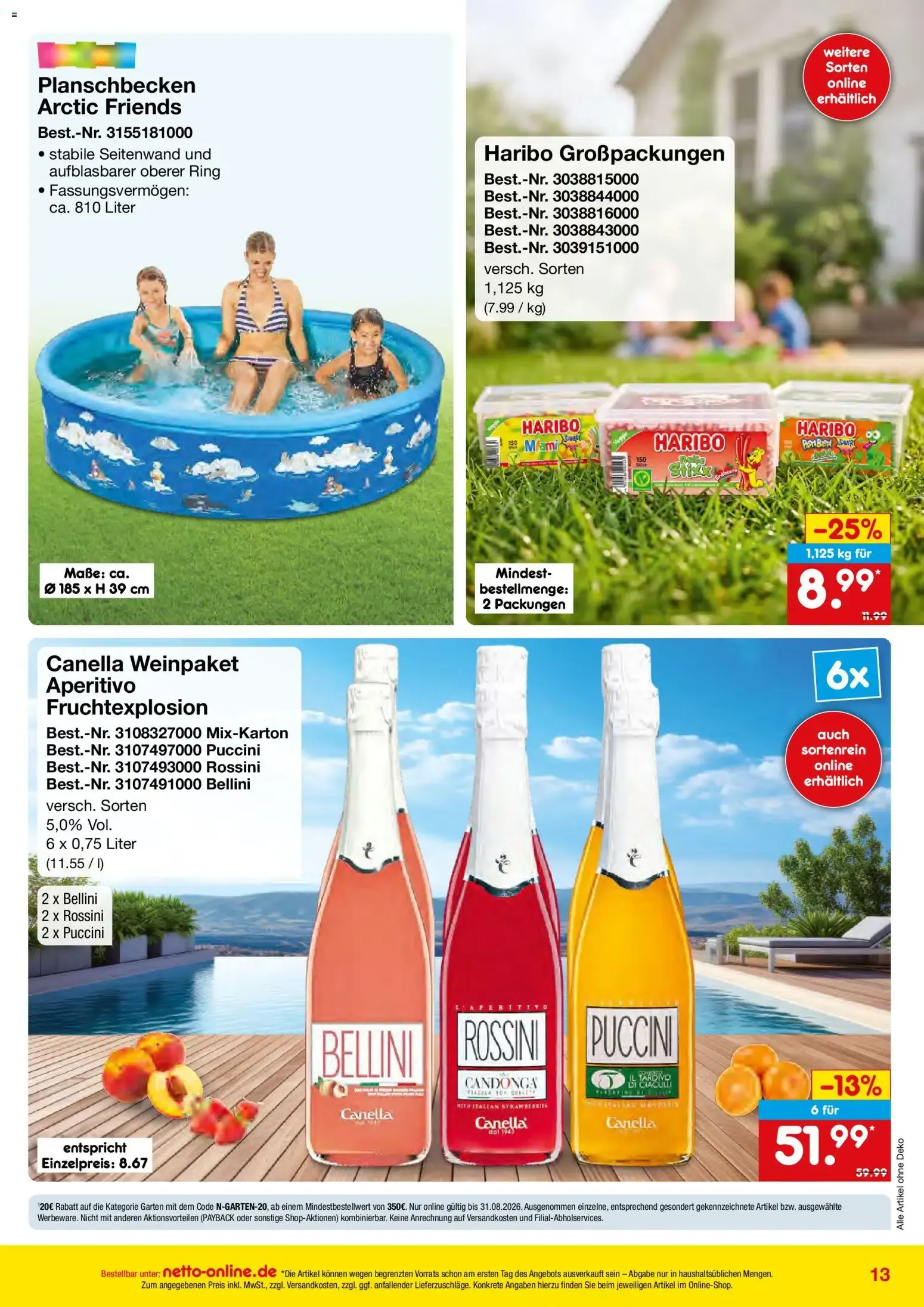 Netto Marken-Discount Online-Angebote August (ab 01.08.2026) » Angebote von 30. Juli bis 31. August 2026 - Prospekt seite 13