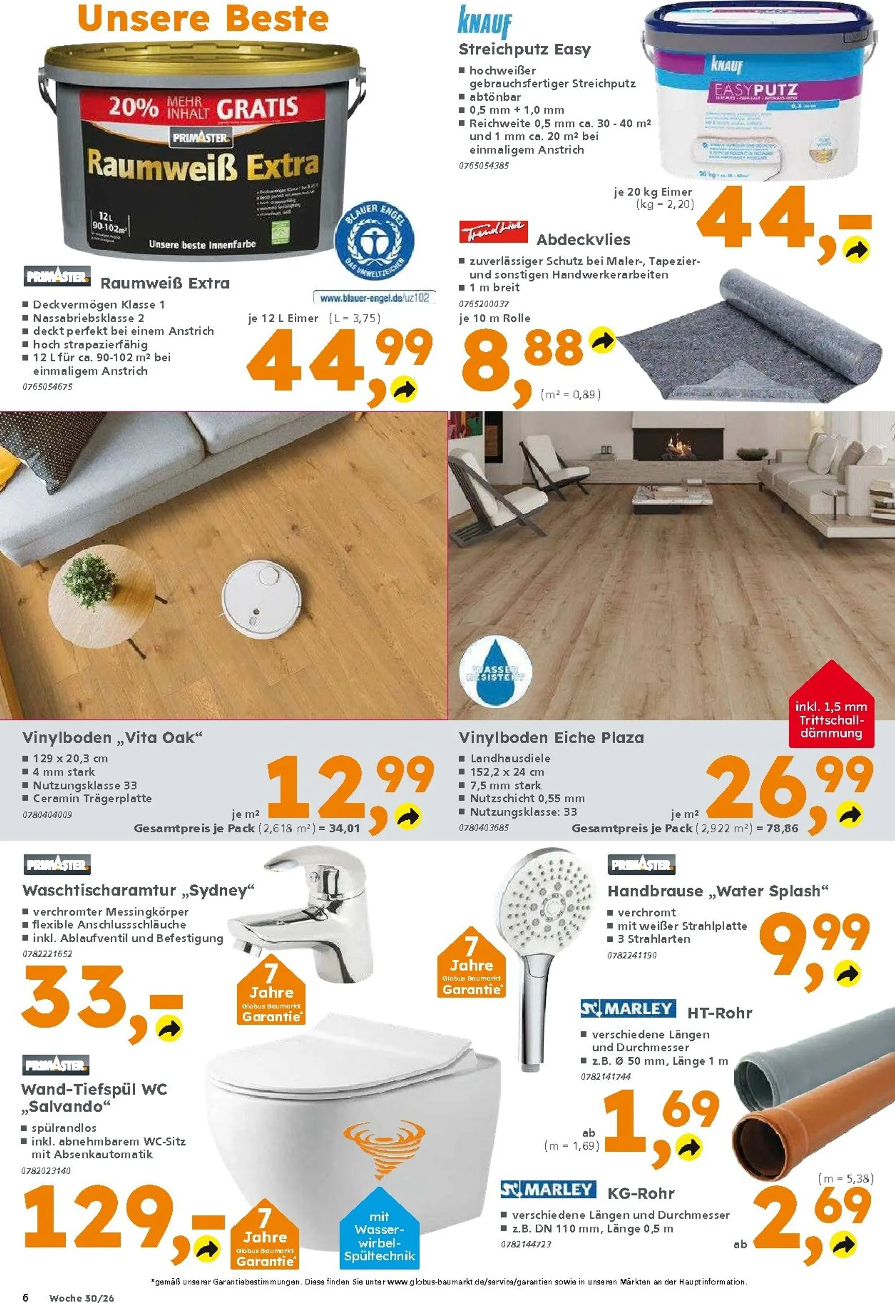 Globus Baumarkt Prospekt – von Sonntag 19.07.2026 bis Samstag 25.07.2026 von 19. Juli bis 25. Juli 2026 - Prospekt seite 6