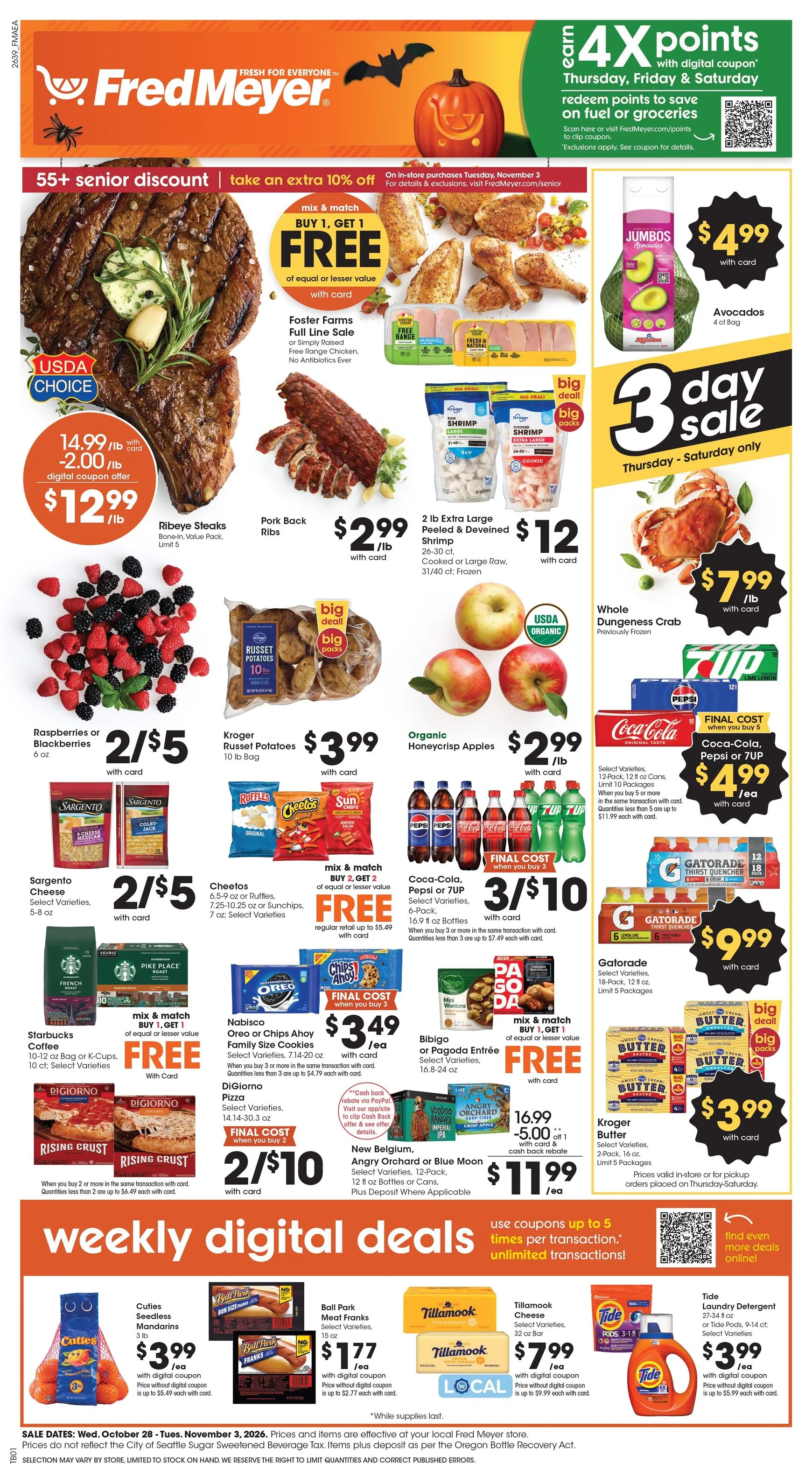 Current Fred Meyer leaflet valid from Wednesday 10/28/2026 to Tuesday 11/03/2026