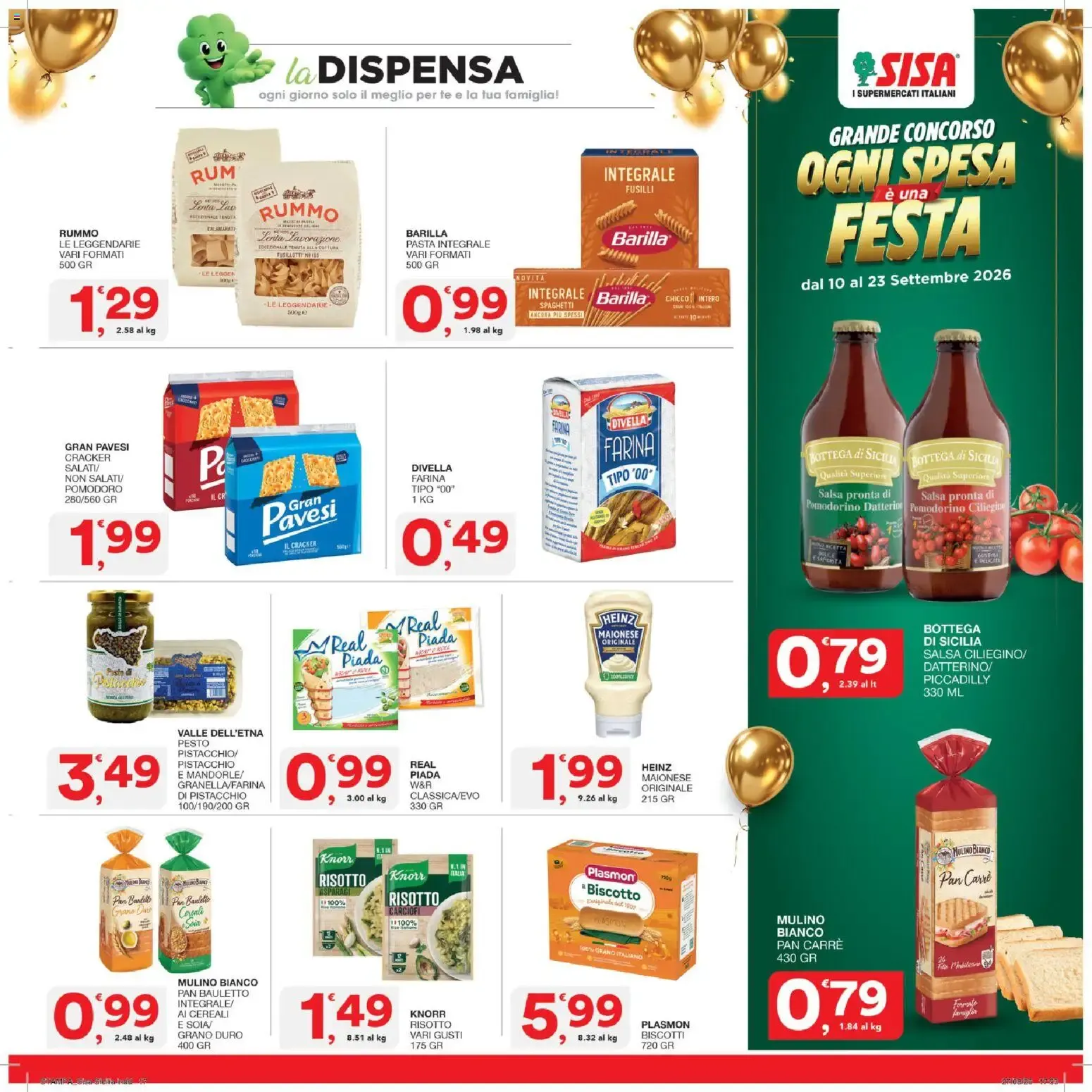 SISA: Grande Concorso Ogni Spesa è una Festa - Vinci Premi Immediati! da 10 settembre a 23 settembre di 2026 - Pagina del volantino 17