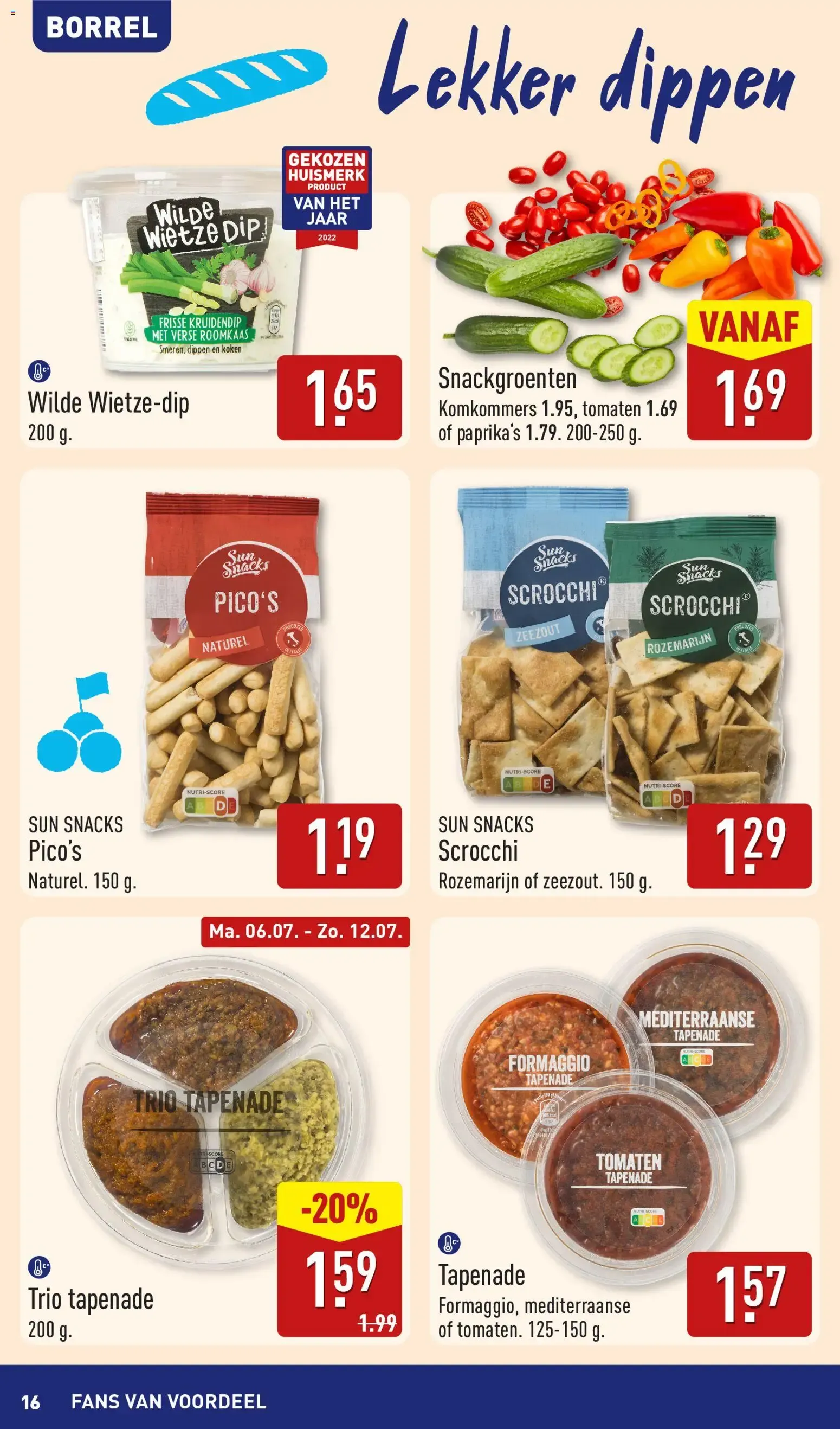 Aldi: Boordevol Zomerse Inspiratie voor de Borrel! van 6 juli tot 12 juli 2026 - Folder pagina 16