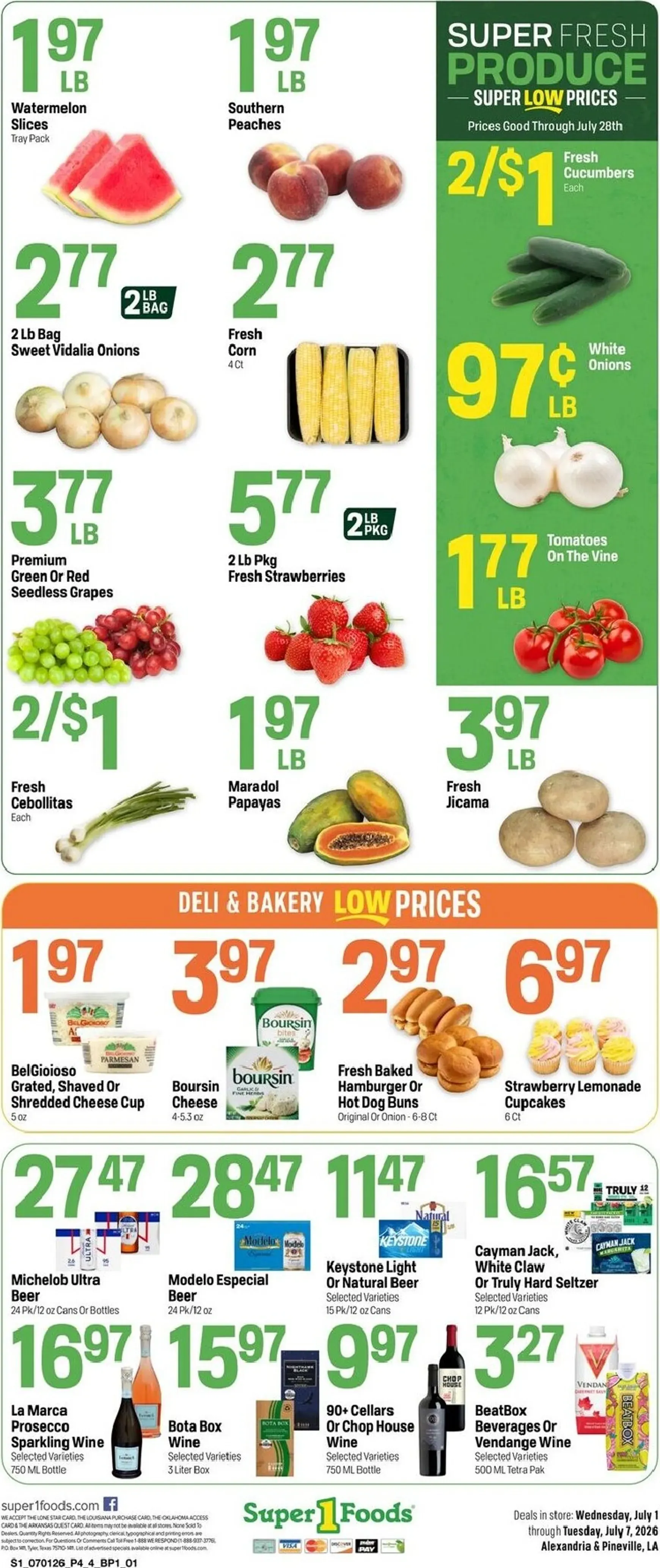 Weekly ad Super 1 Foods - 4th of July from July 1 to July 7 2026 - Page 4