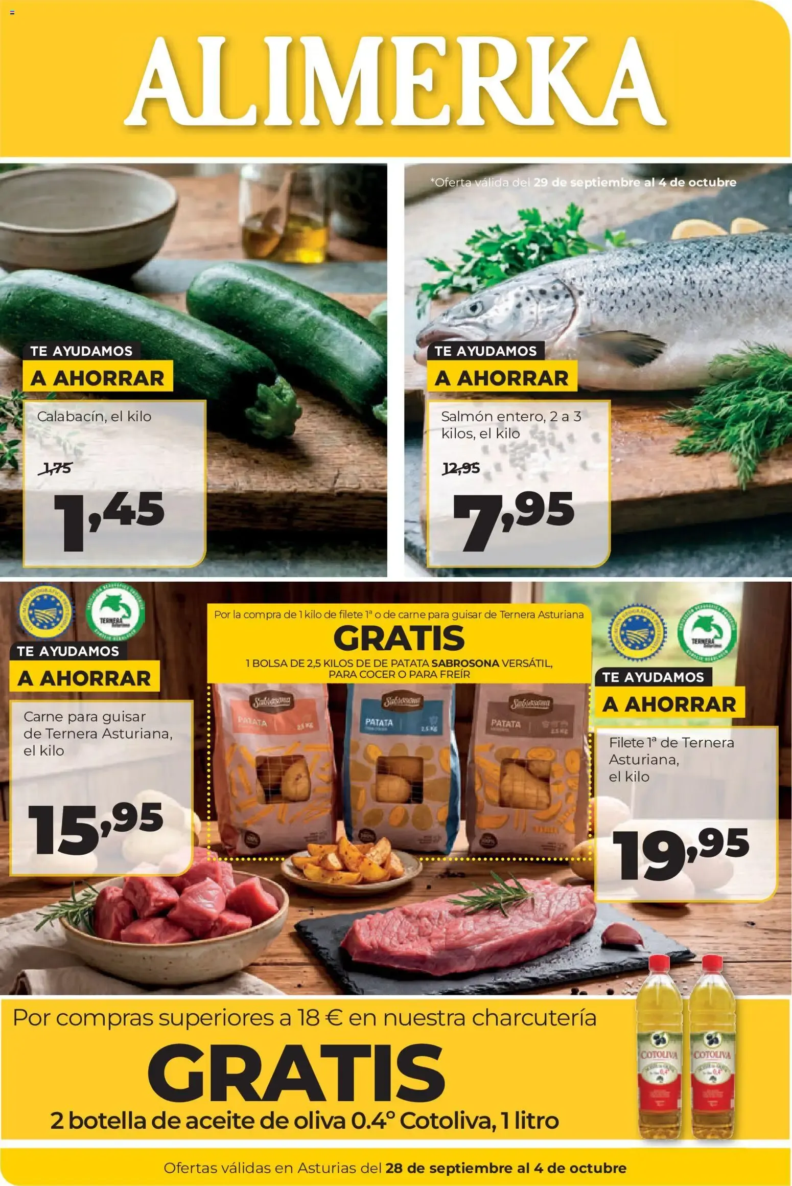 Catálogo de Alimerka folleto del 28/09/2026 | Catálogo 28 de septiembre al 4 de octubre 2026 - Página 1
