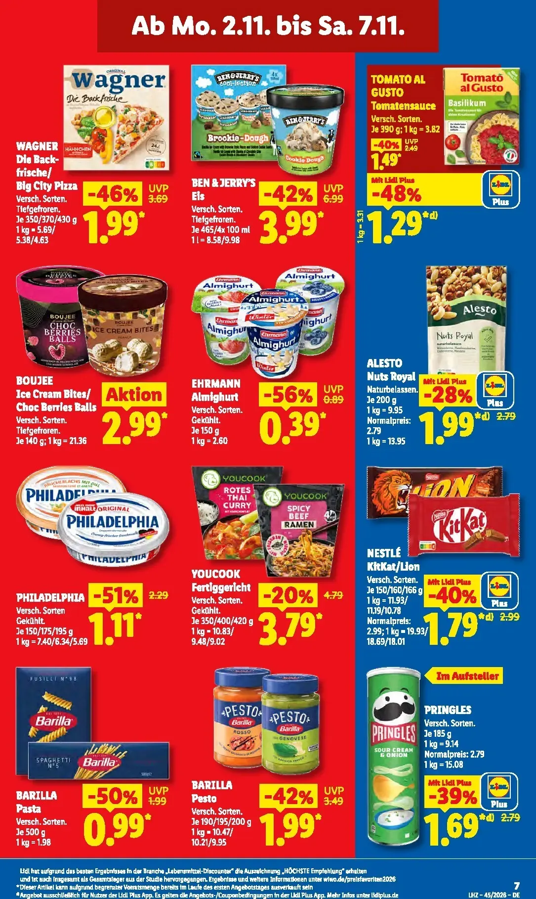 Lidl Sparen beim Preisführer von 2. November bis 7. November 2026 - Prospekt seite 14