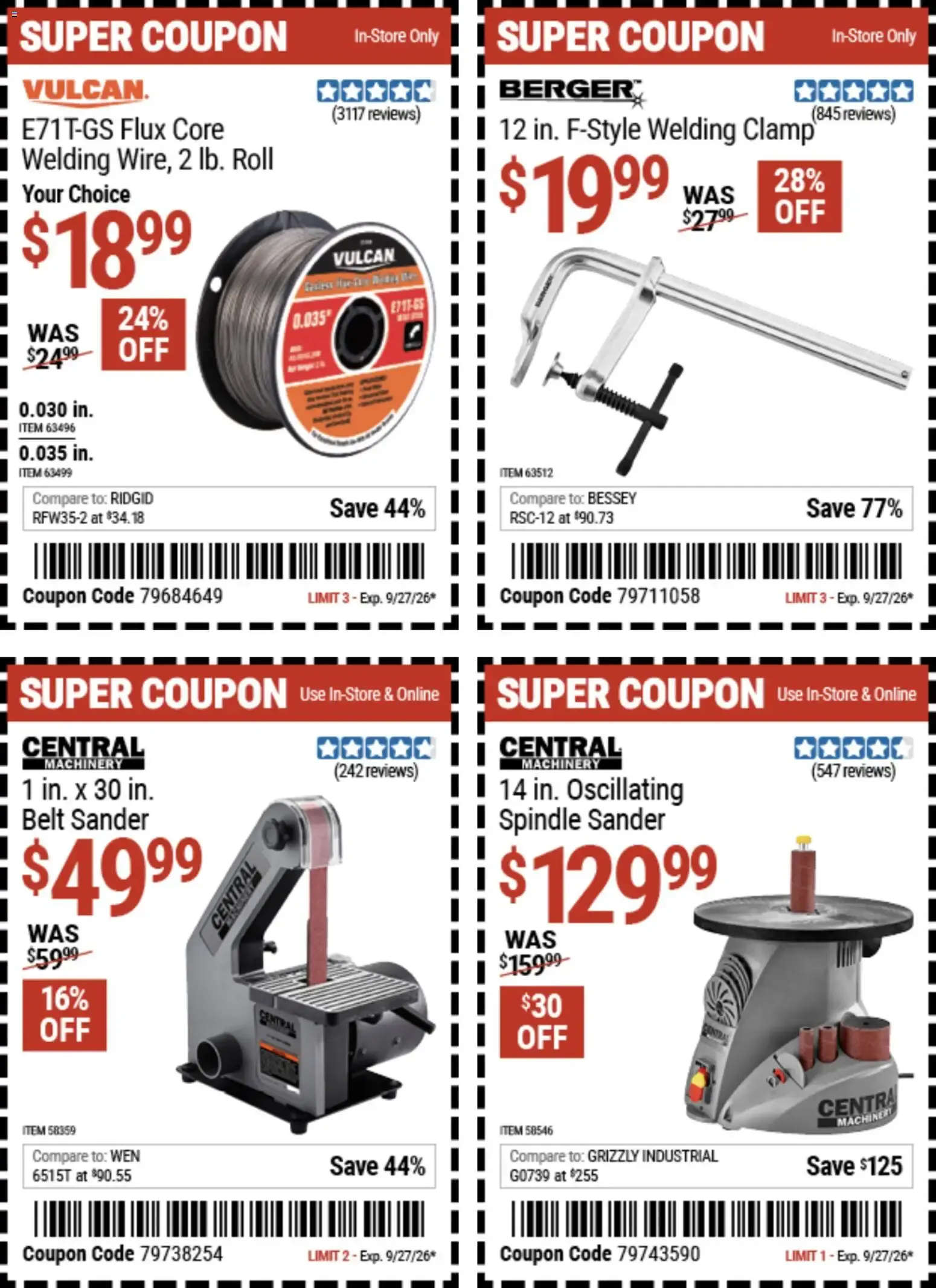 Weekly ad Harbor Freight Weekly Ad (09/14 - 09/27 2026) - Flyer from September 14 to September 27 2026 - Page 12