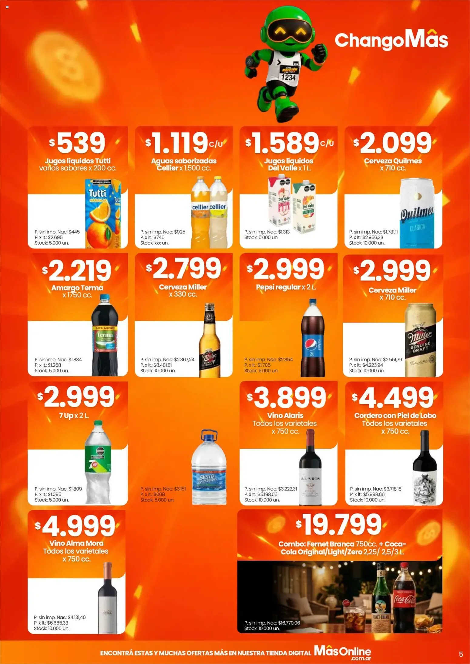 Ofertas de Changomas Súper Maratón || del 28/07/2026 - 03/08/2026 || Catálogo 28 de julio al 3 de agosto 2026 - Página 5 del catálogo