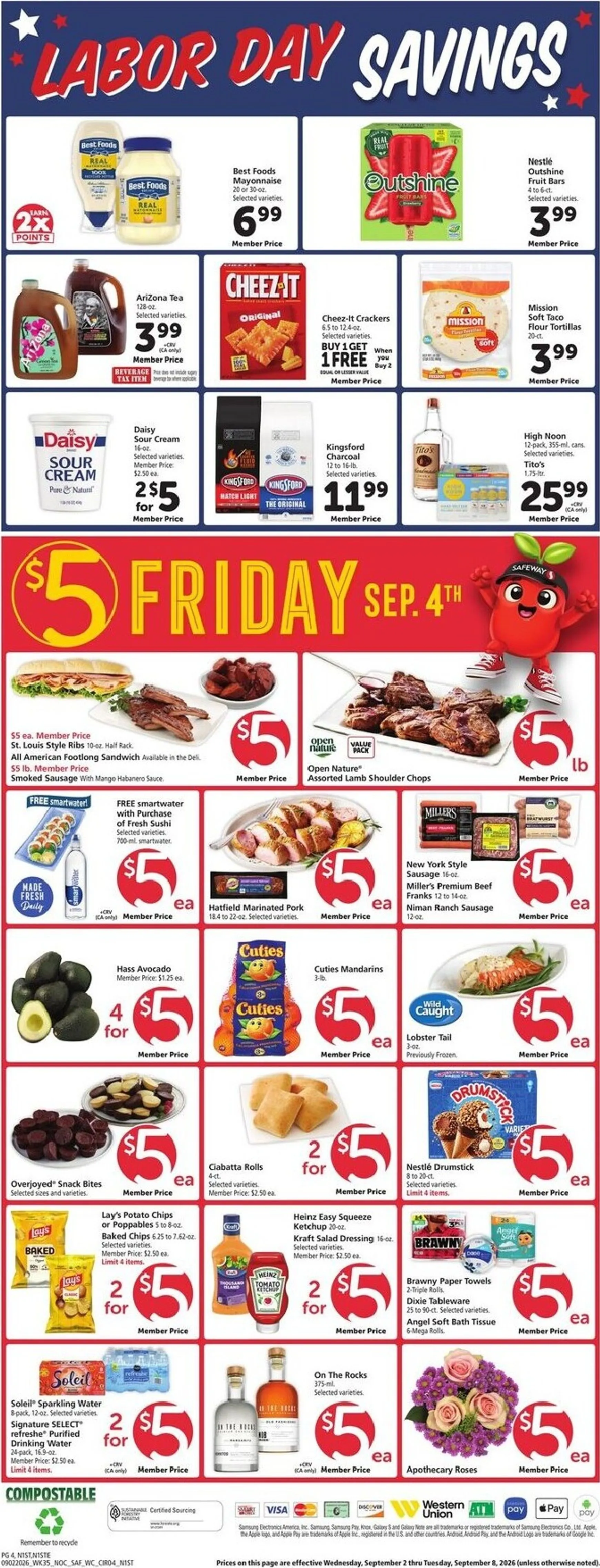 Weekly ad Safeway Weekly Ad from September 2 to September 8 2026 - Page 4
