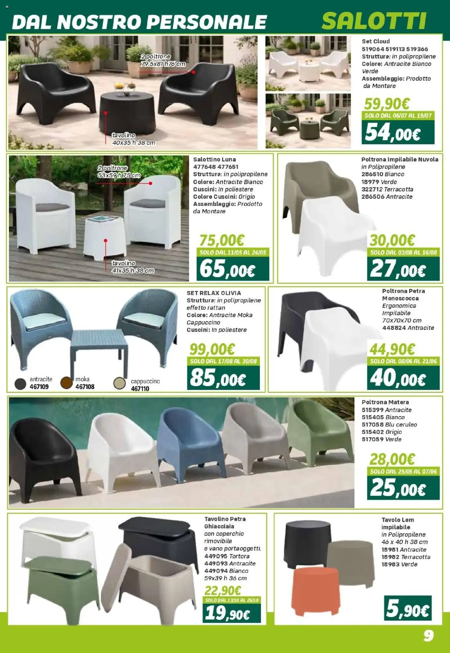 Orizzonte ARREDO GIARDINO CATALOGO 2026 da 24 aprile a 27 settembre di 2026 - Pagina del volantino 9
