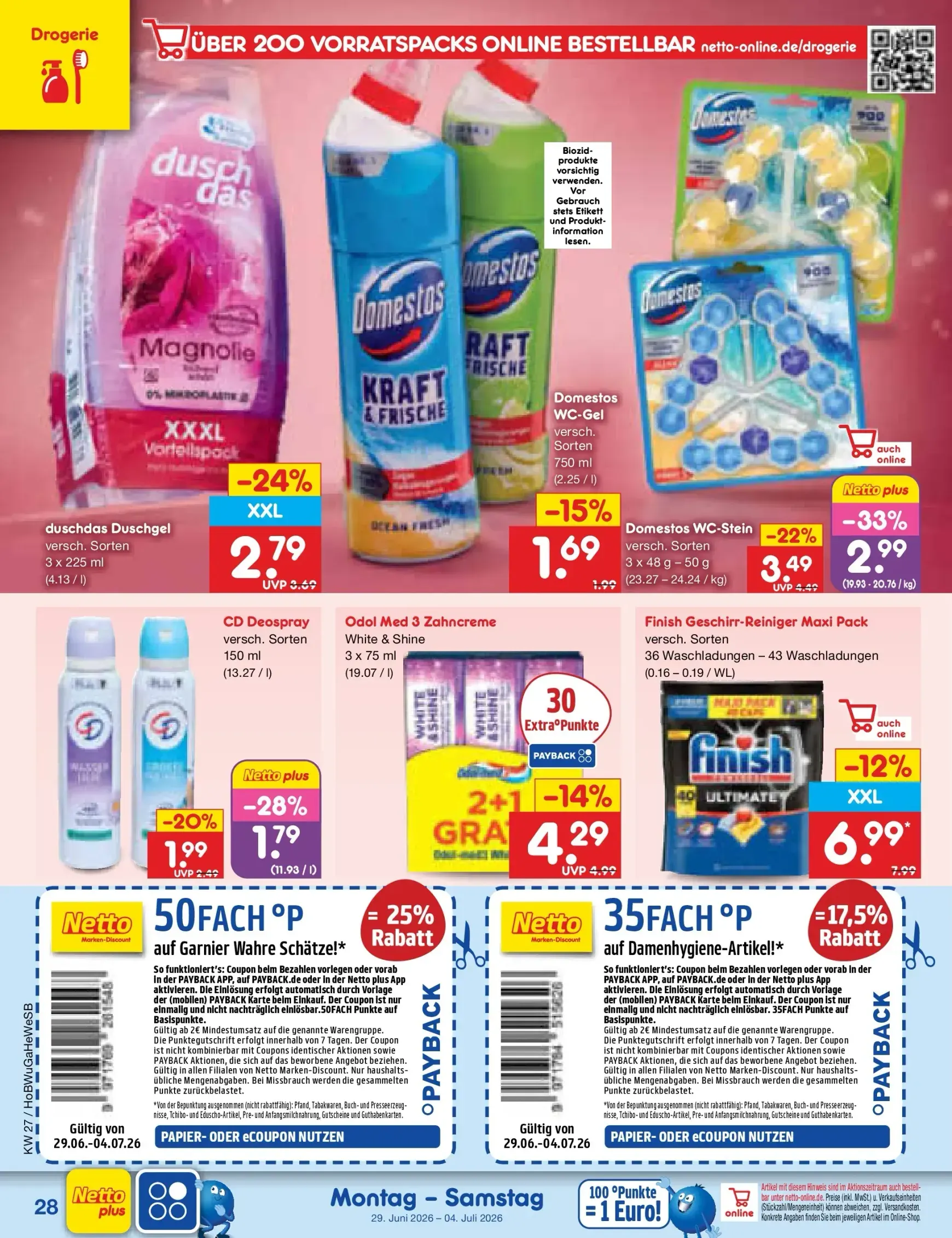 Netto Marken Discount - Sonderangebote Prospekt – von Montag 29.06.2026 bis Samstag 04.07.2026 von 29. Juni bis 4. Juli 2026 - Prospekt seite 43