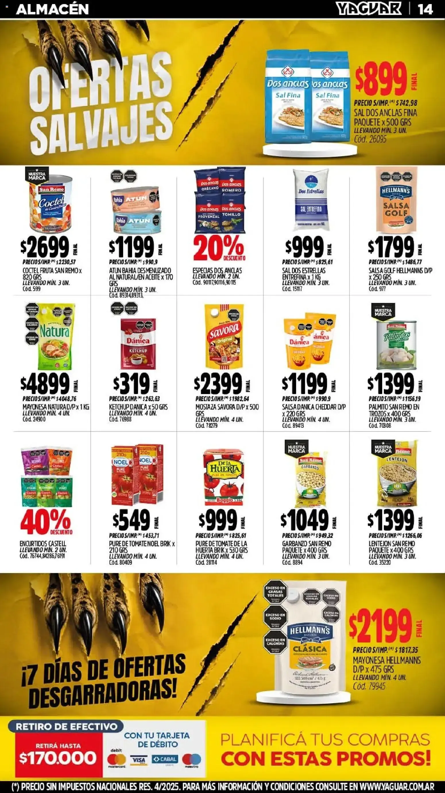 Ofertas de Mayorista Yaguar - Ofertas Salvajes Parque Chacabuco 3 de agosto al 9 de agosto 2026 - Página 15 del catálogo