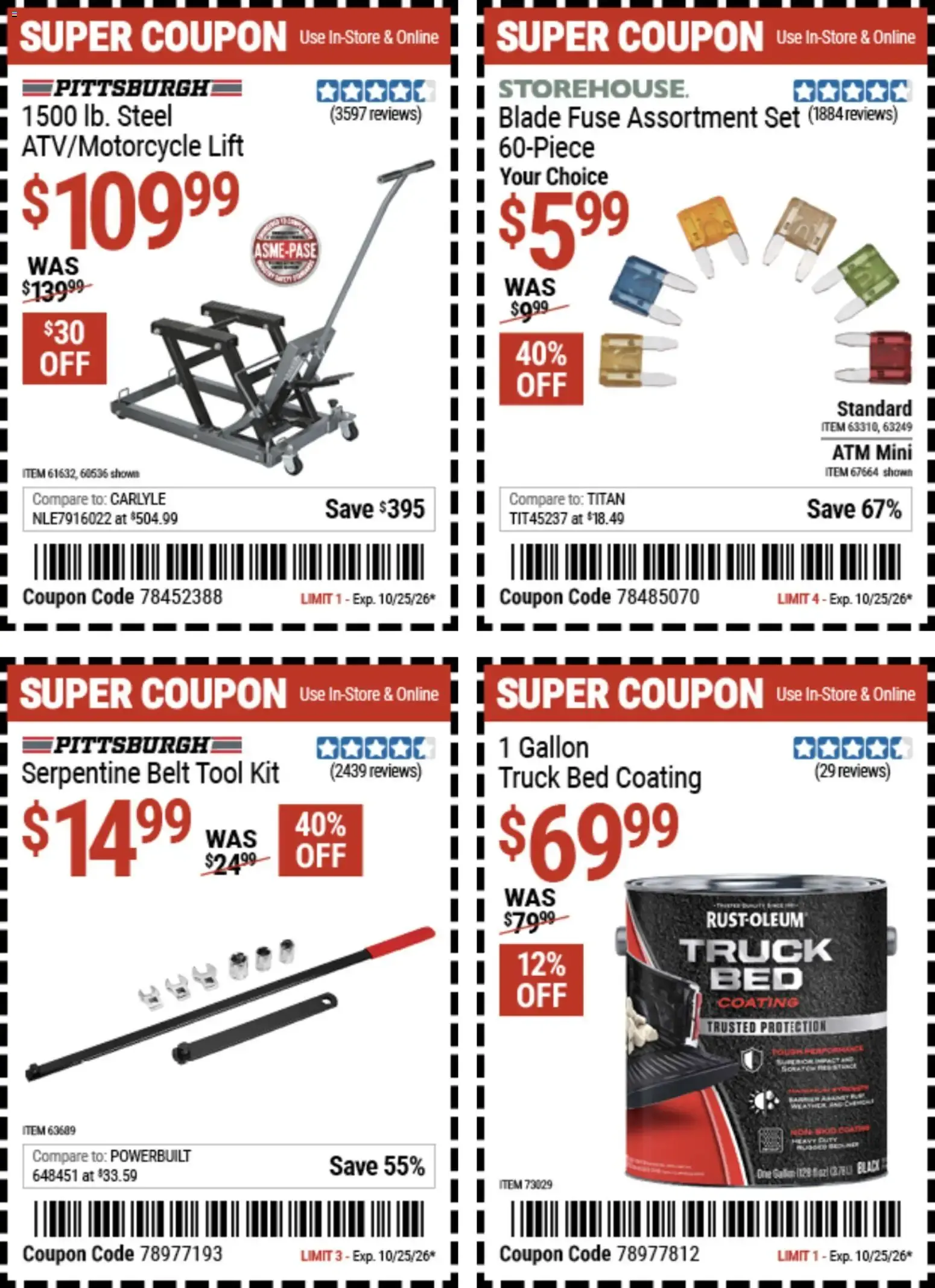 Weekly ad Harbor Freight Weekly Ad (10/12 - 10/25 2026) - Flyer from October 12 to October 25 2026 - Page 8